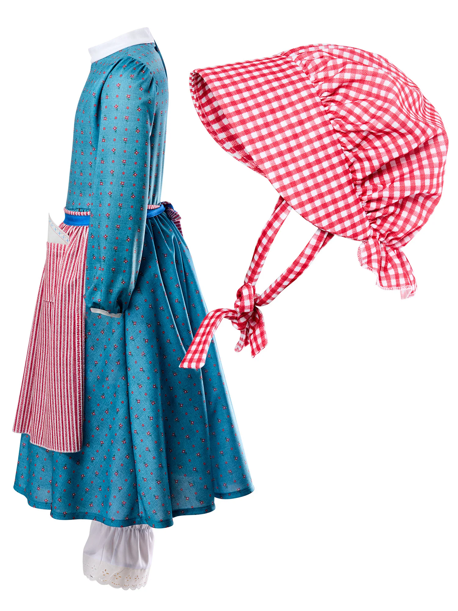 Girls' American Girl Kirsten Larson Dress with Bonnet Costume Set - Image 5