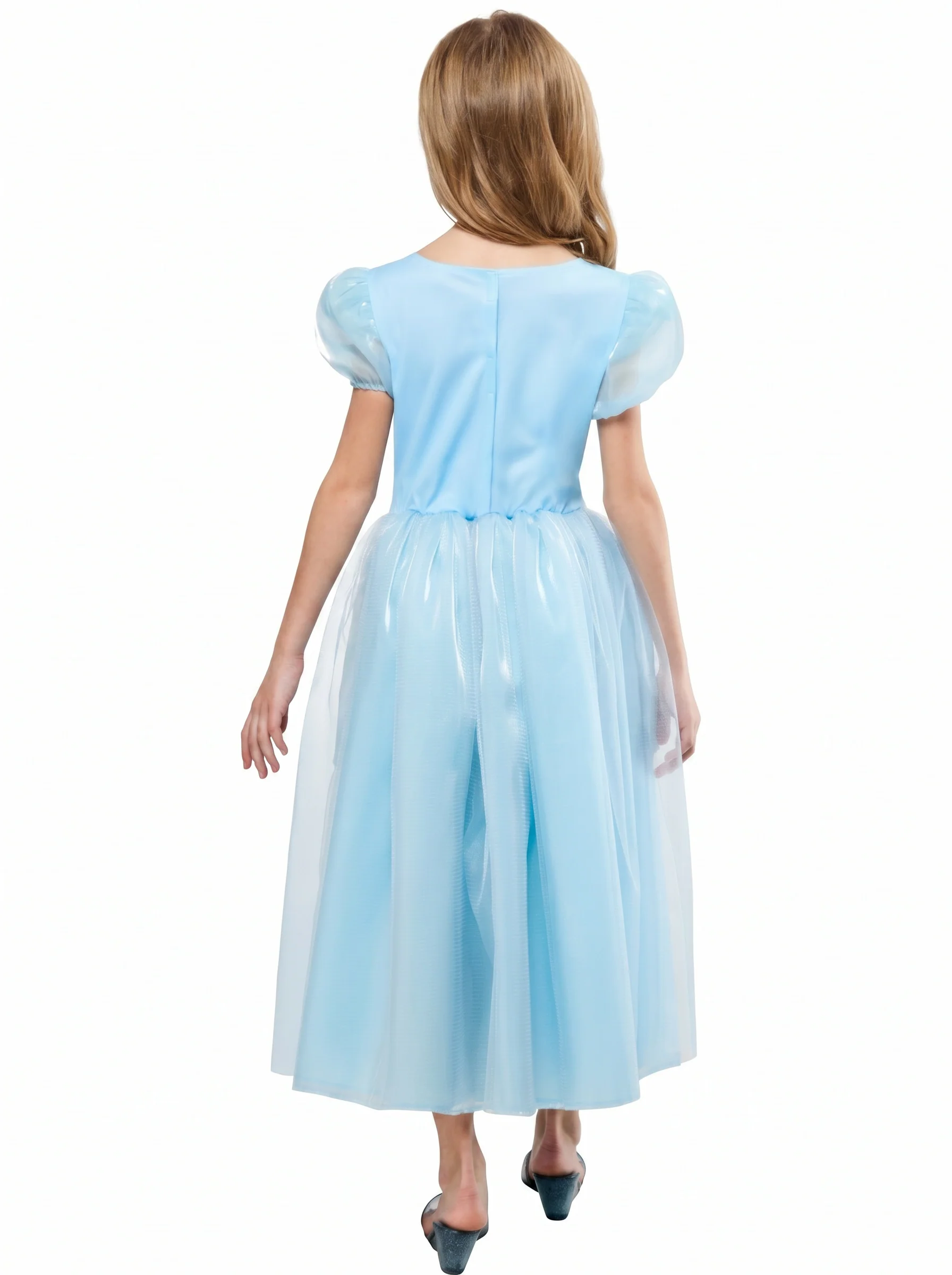 Girls' Blue Midnight Princess Dress and Tiara - Image 3