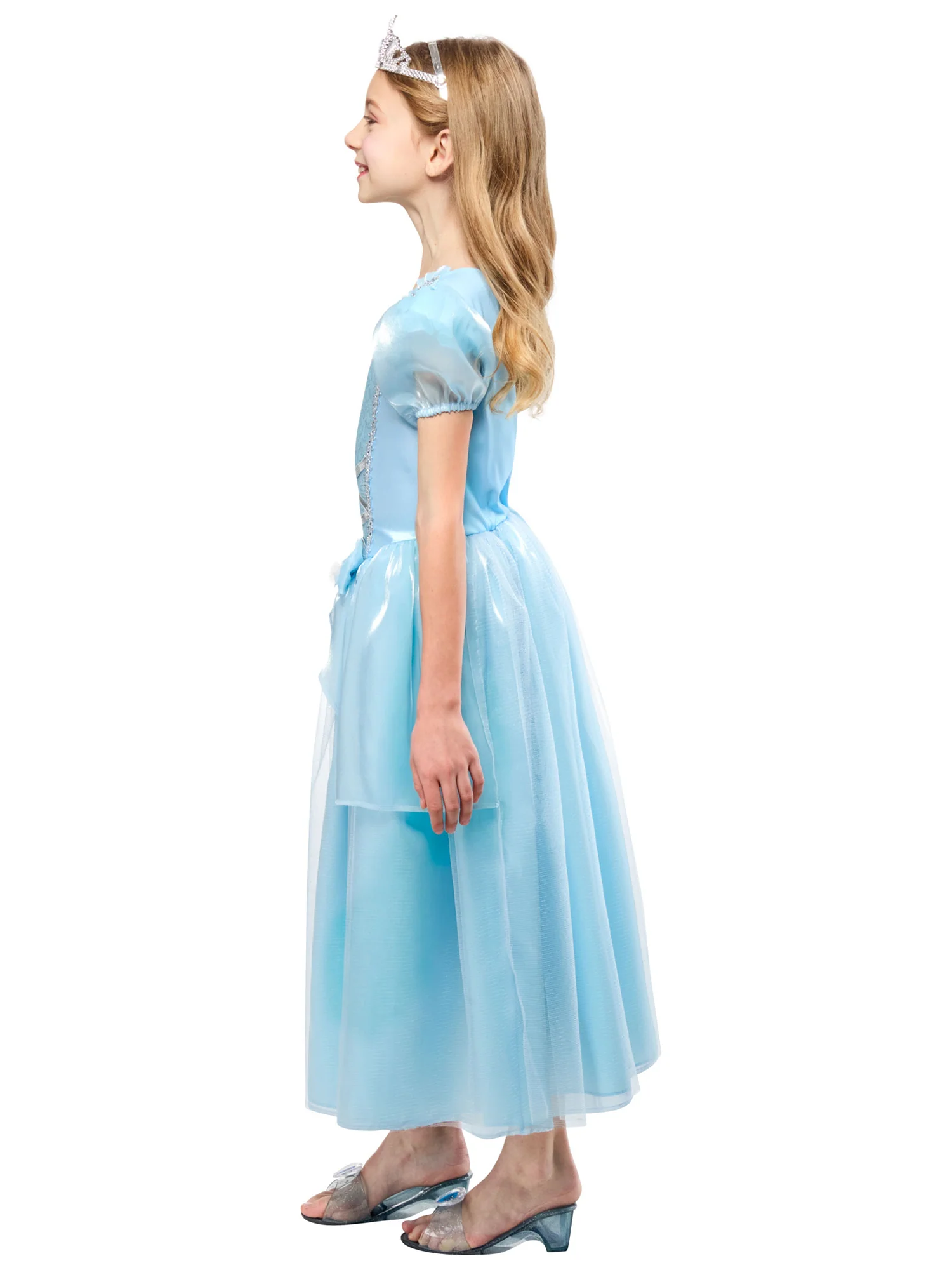 Girls' Blue Midnight Princess Dress and Tiara - Image 4