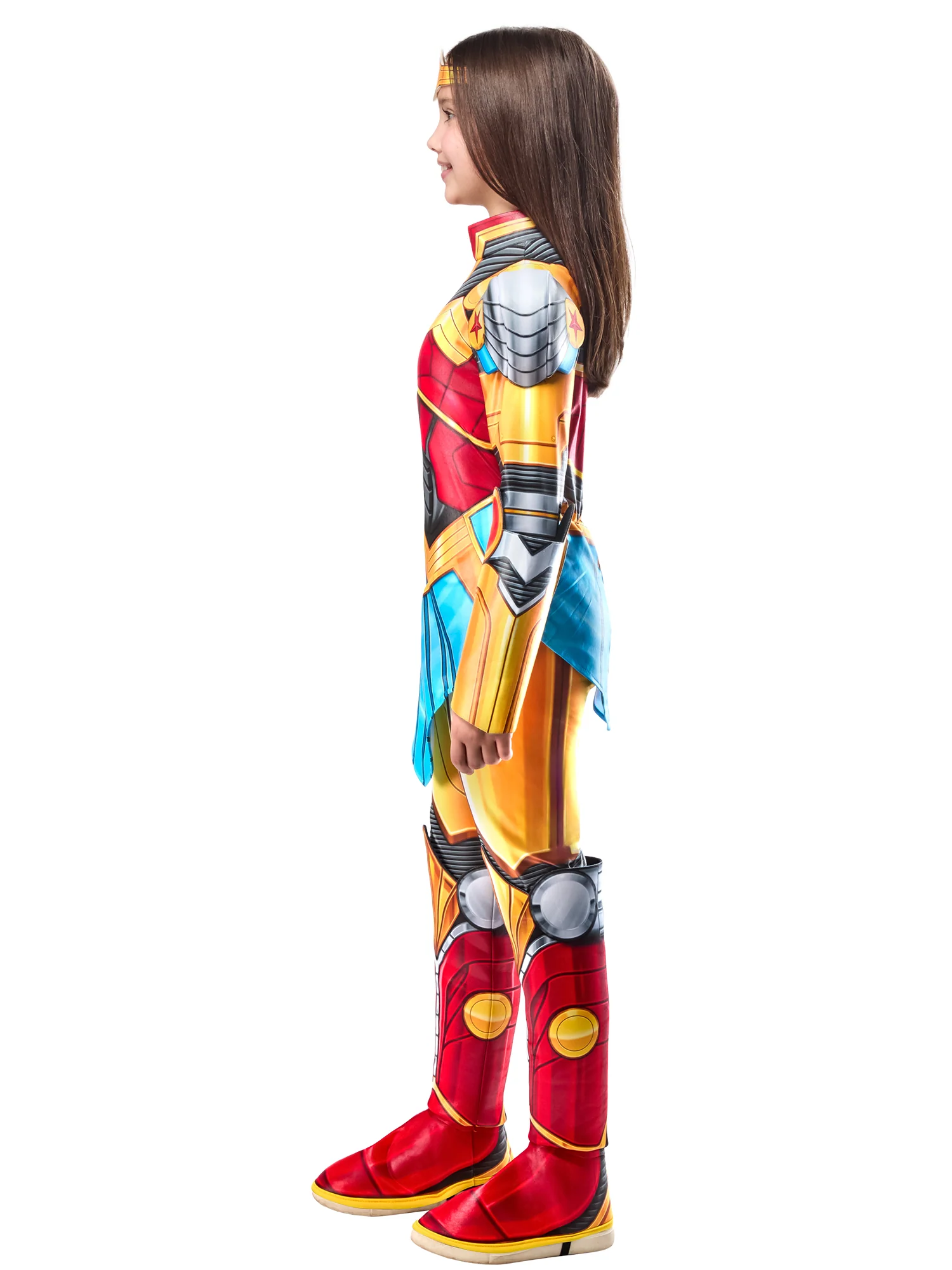 Girls' DC Comics Metal Force Wonder Woman Costume - Image 4