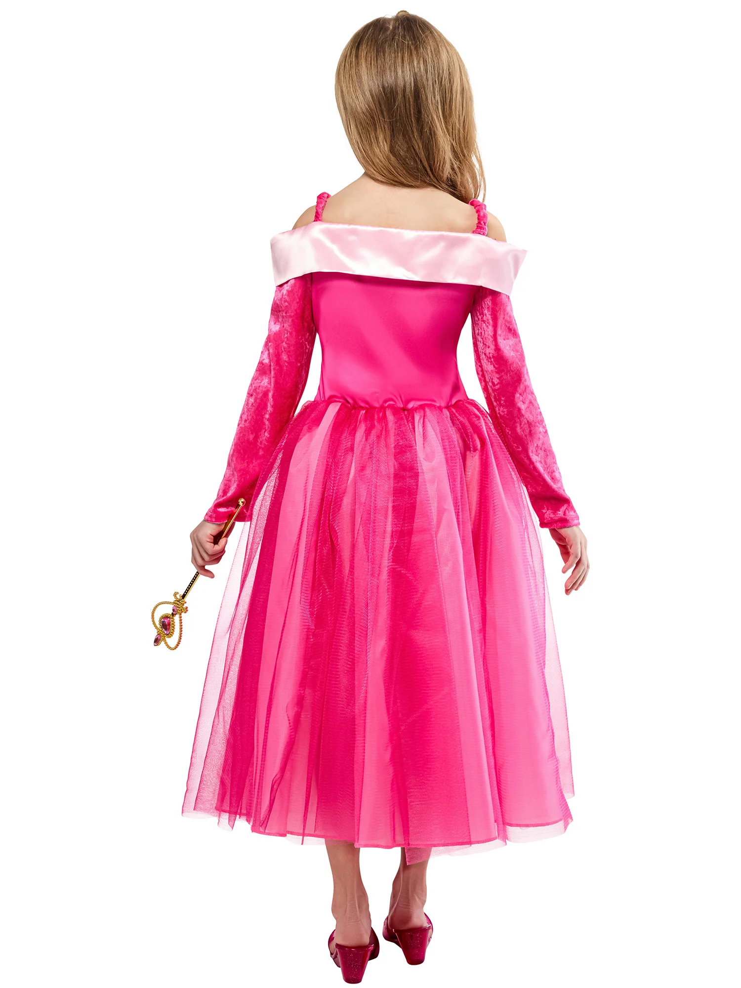 Girls' Pink Sleeping Princess Dress and Tiara - Image 3