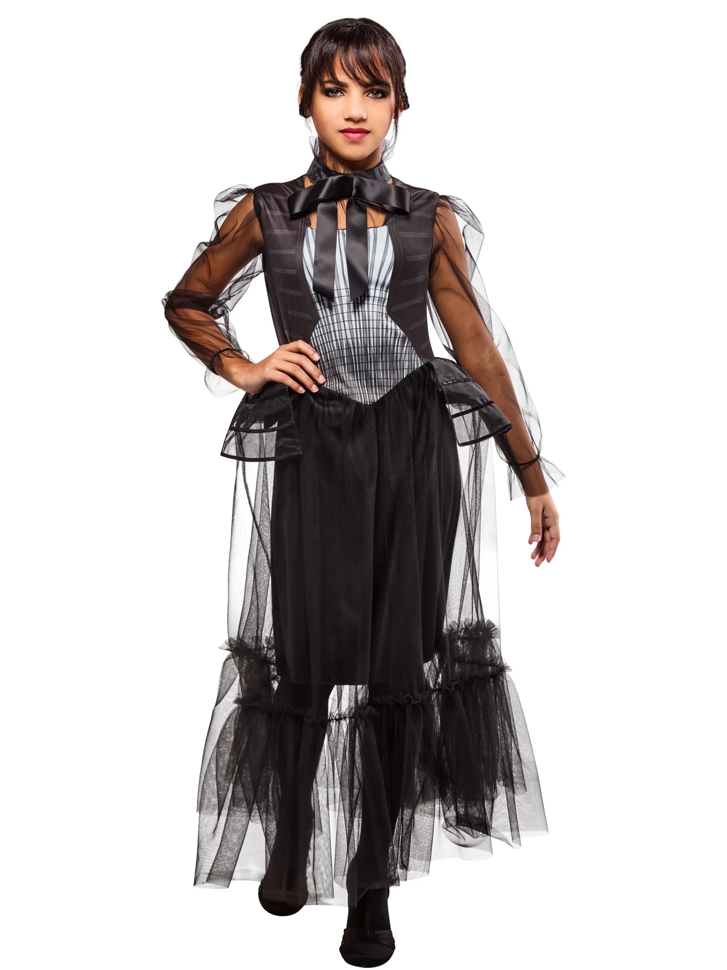 Girls' Wednesday Graveyard Gala Dress - Deluxe