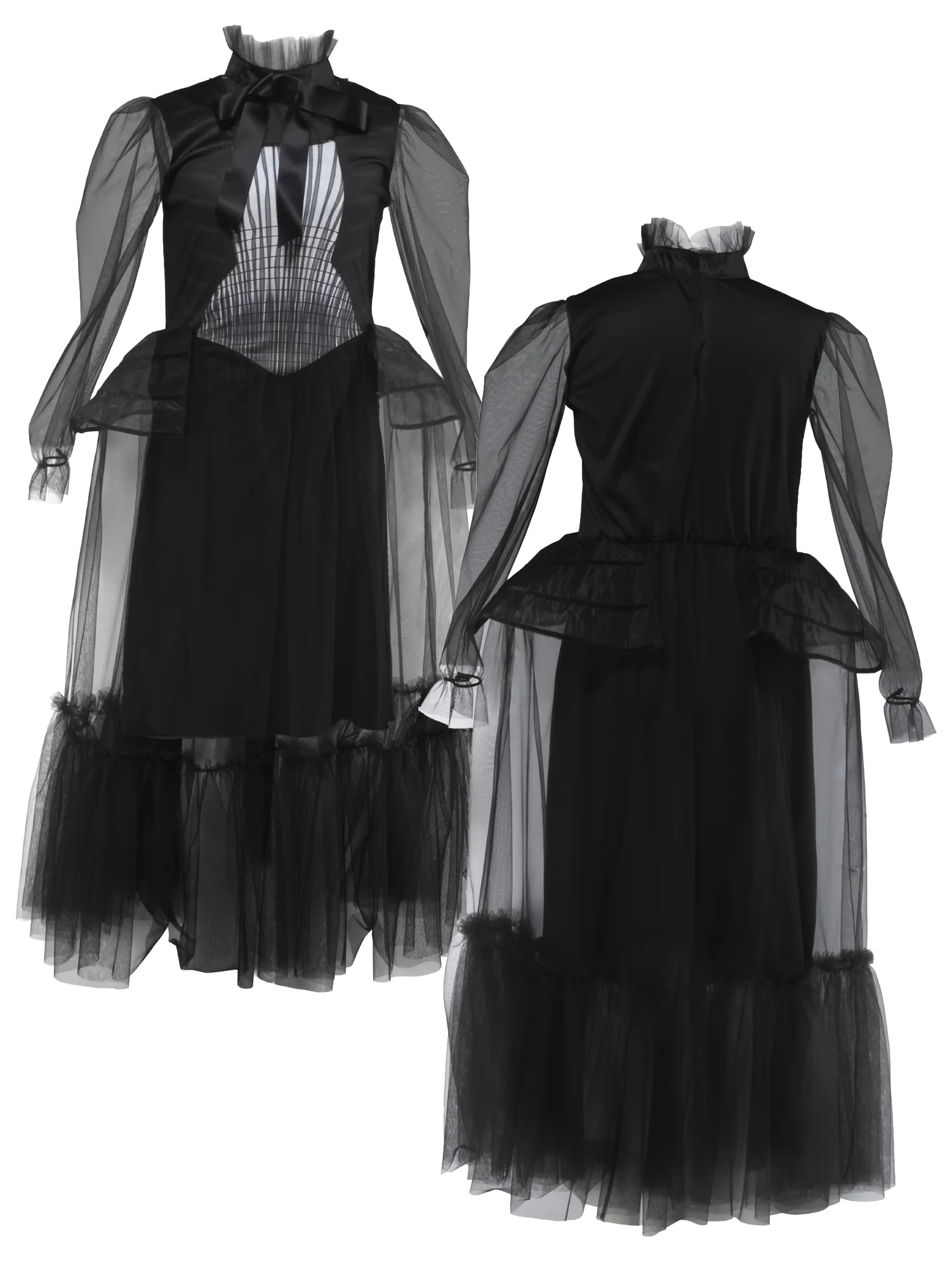 Girls' Wednesday Graveyard Gala Dress - Deluxe - Image 5