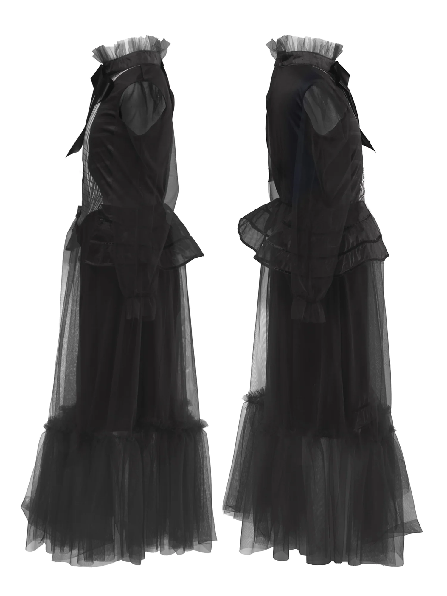 Girls' Wednesday Graveyard Gala Dress - Deluxe - Image 6
