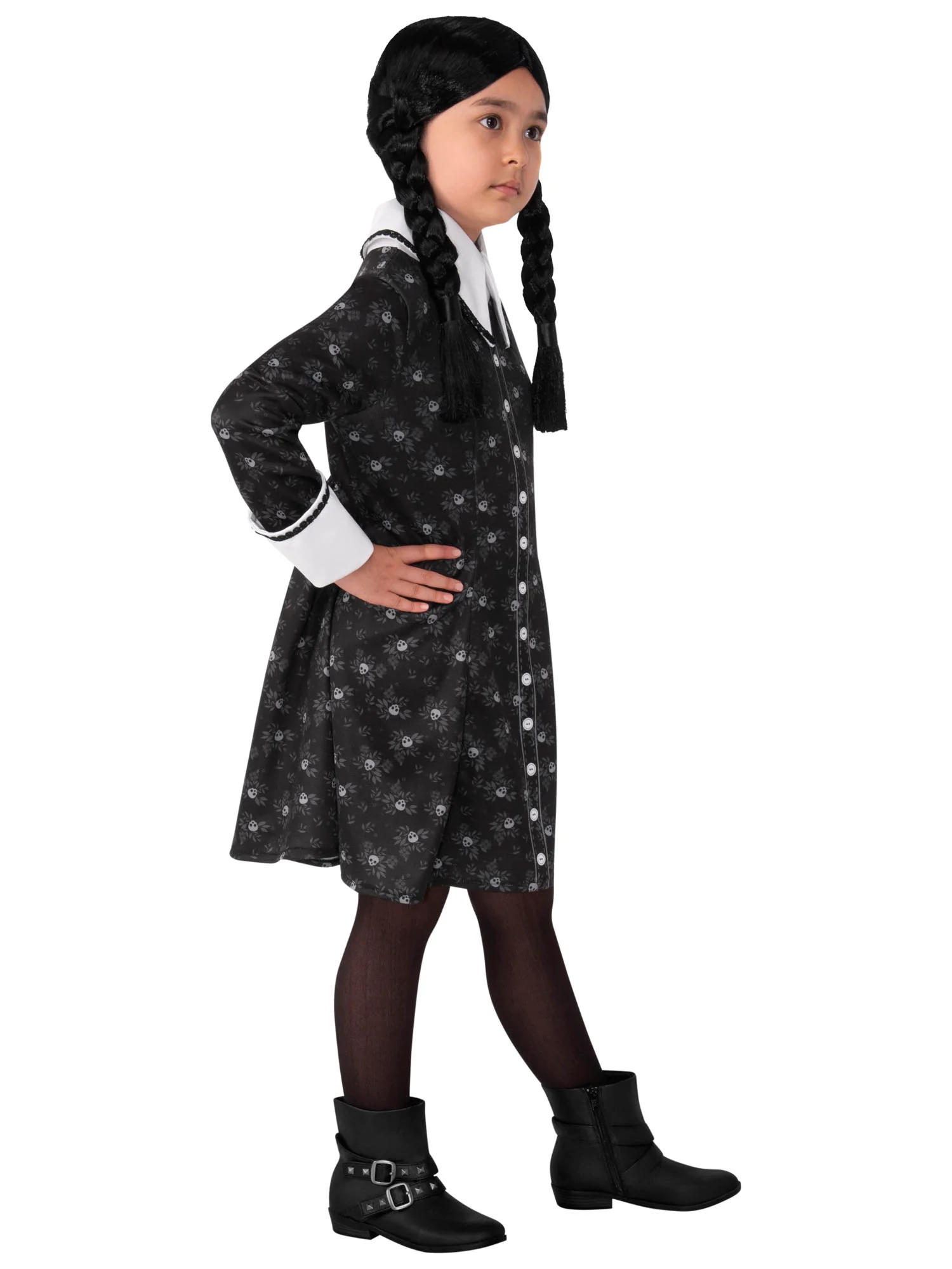 Girls' The Addams Family Wednesday Addams Dress - Image 2