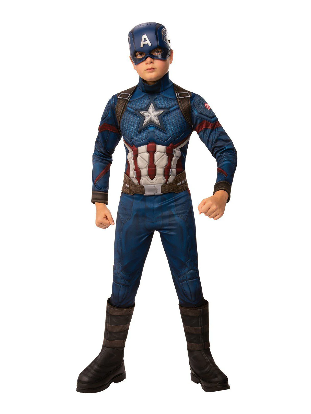 Boys' Avengers Endgame Captain America Padded Jumpsuit Costume - Deluxe - Image 2
