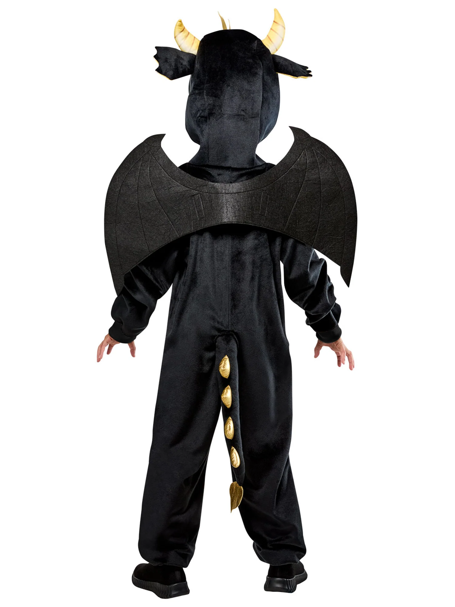 Kids' Black Dragon Zipsters Costume - Image 3