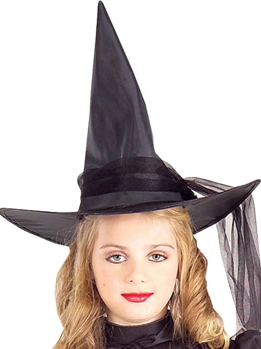 Girls' Black Classic Witch Costume - Image 2