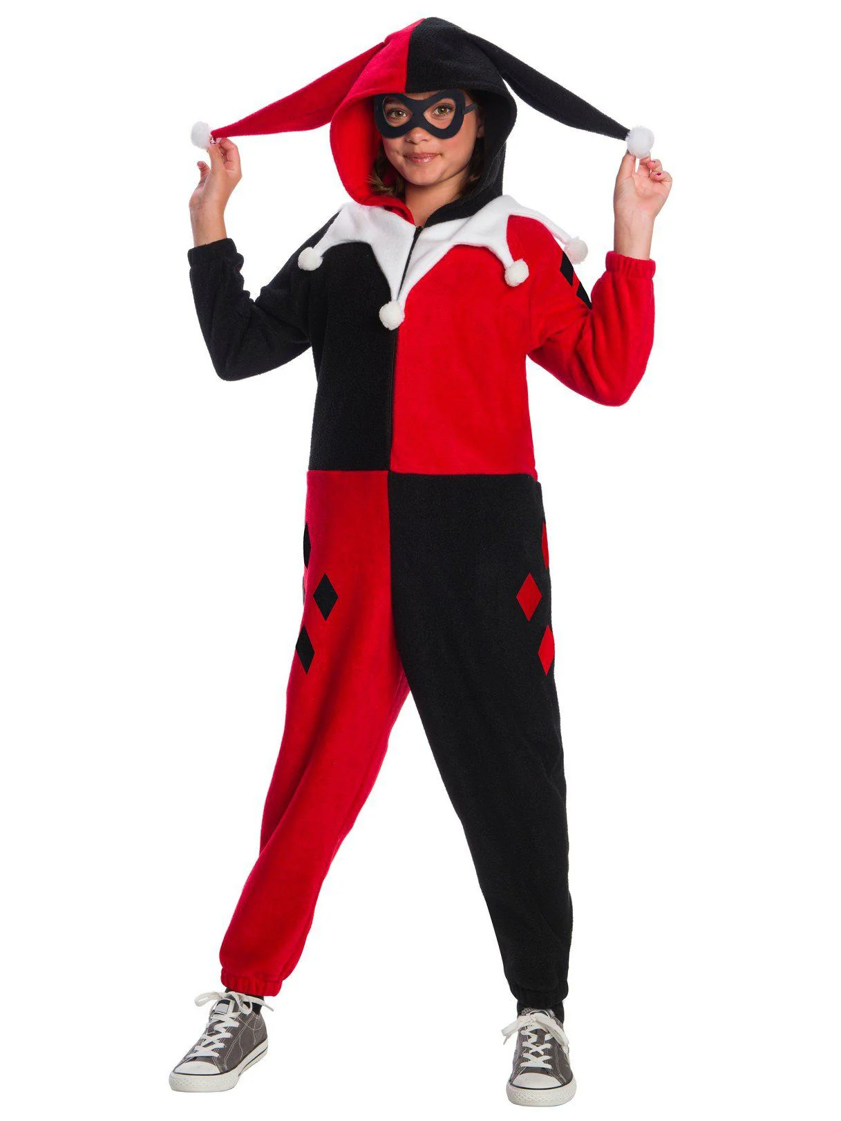 Girls' DC Comics Harley Quinn Zipsters Costume
