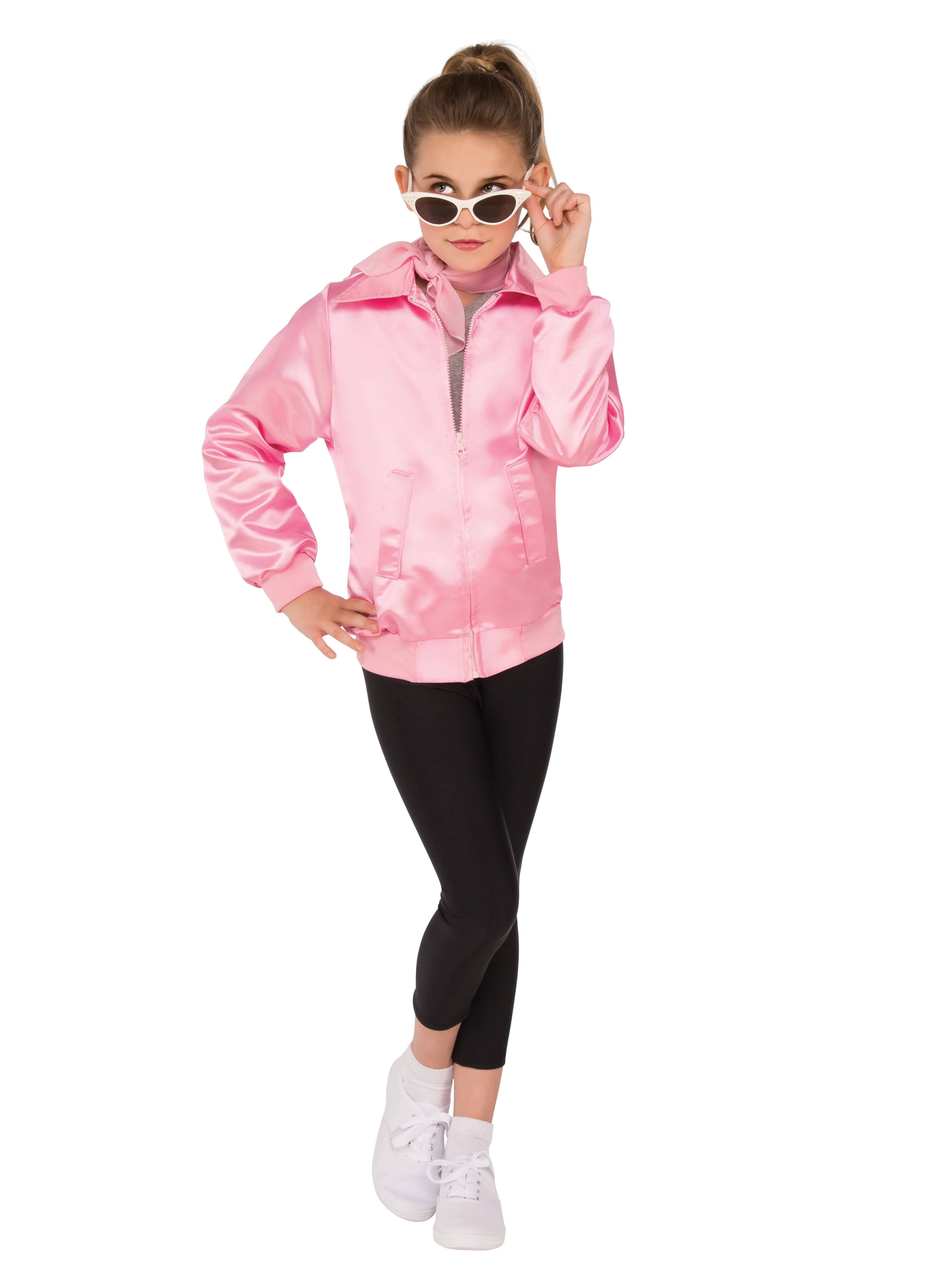 Girls' Grease Pink Ladies Jacket - Image 3