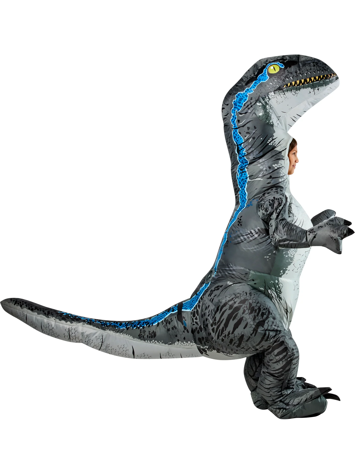 Kids' Jurassic World Blue Velociraptor Inflatable Costume - Image 2