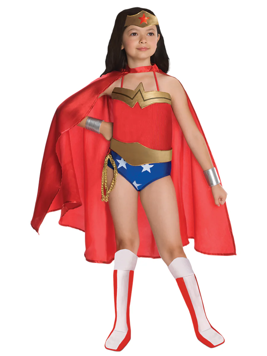 Girls' Classic Wonder Woman Costume - Deluxe - Image 3