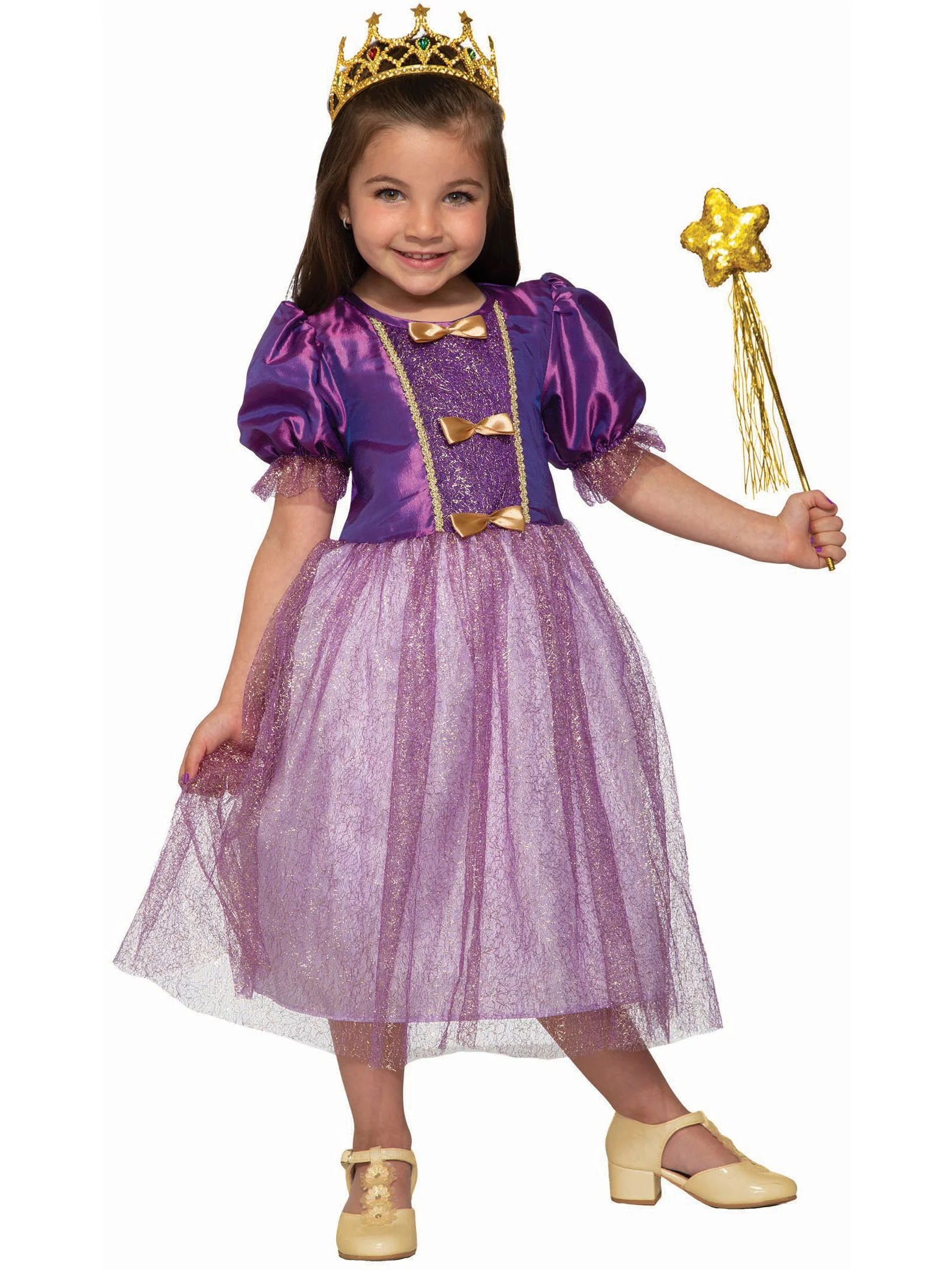 Girls' Princess Purple Sparkle Costume