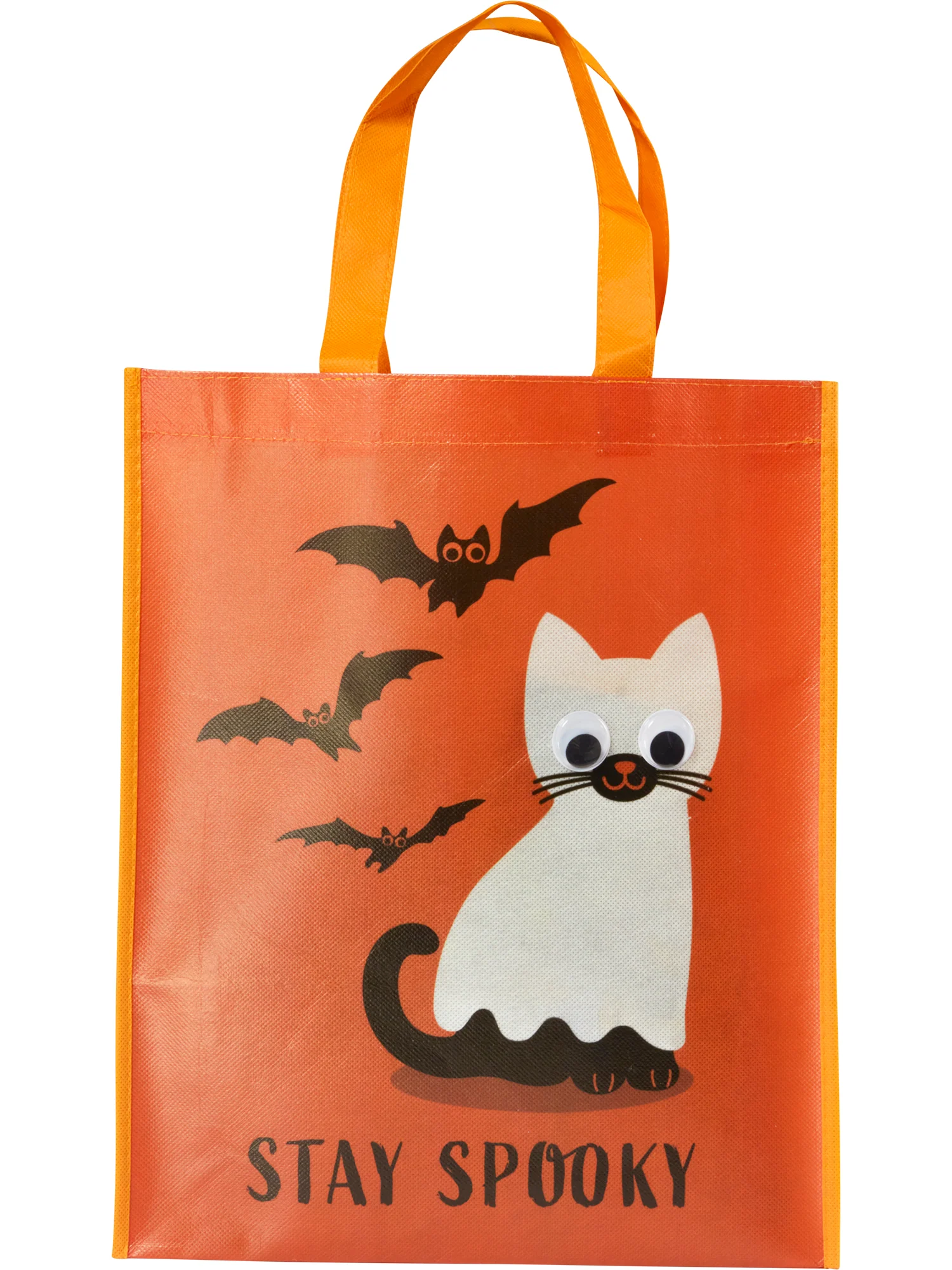 Kids' Stay Spooky Kitty Googly Eyes Halloween Treat Bag - Image 3