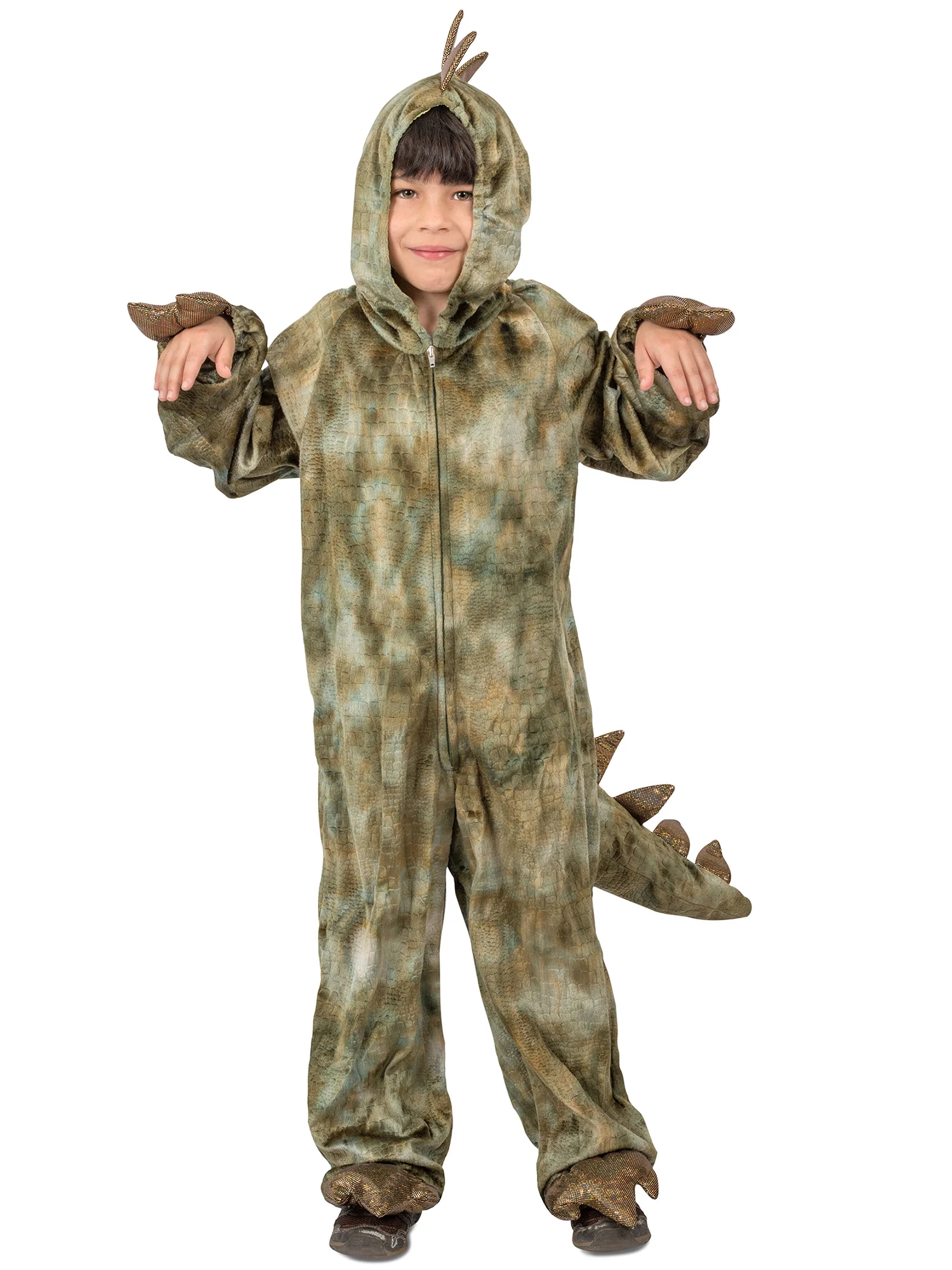 Boys' T-Rex Dinosaur Hooded Jumpsuit