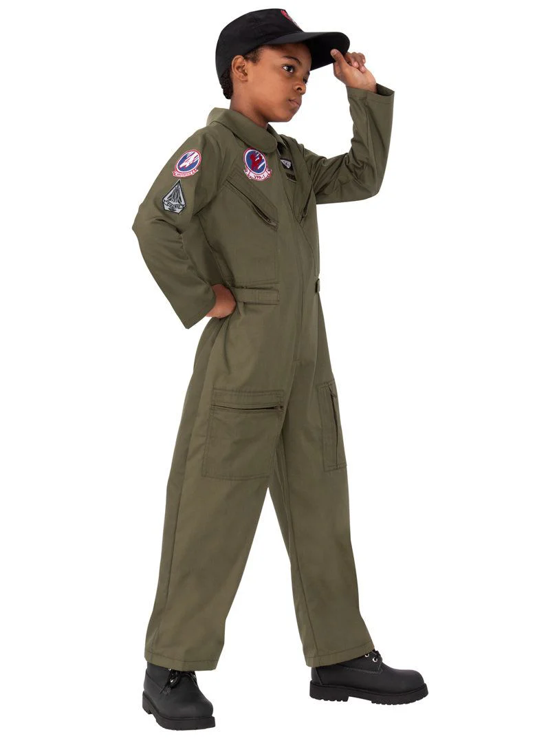 Kids' Top Gun: Maverick Flight Suit Costume - Deluxe - Image 4