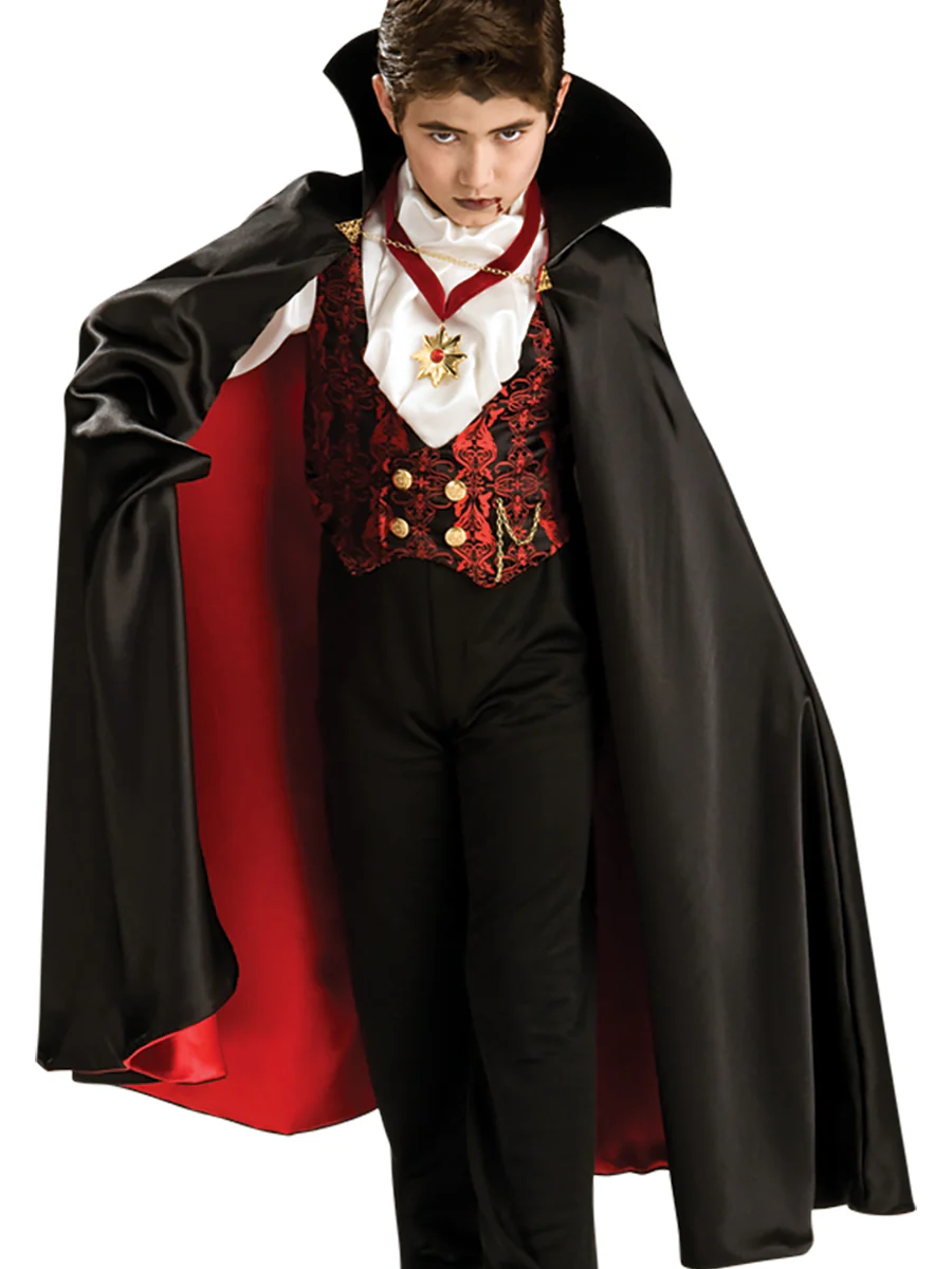 Kids' Classic Elegant Vampire Costume - Image 3