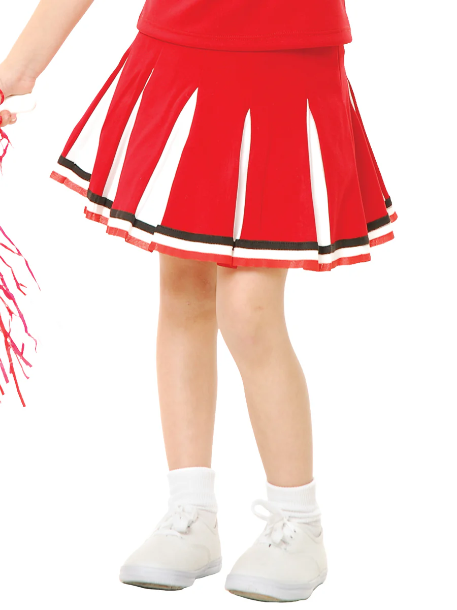 Girls' Red USA Cheerleader Costume - Image 2