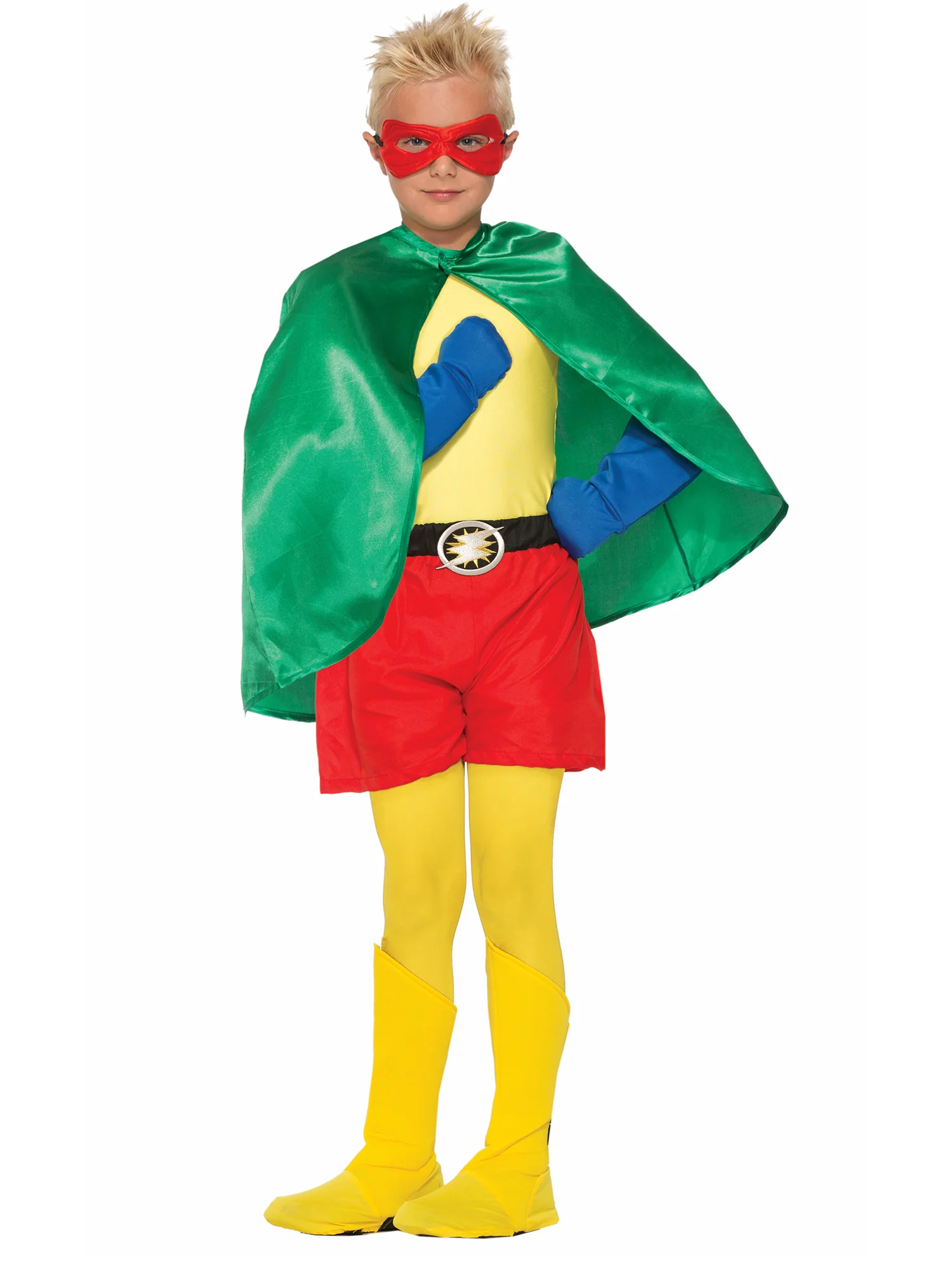 Kids' Yellow Superhero Boot Tops - Image 2