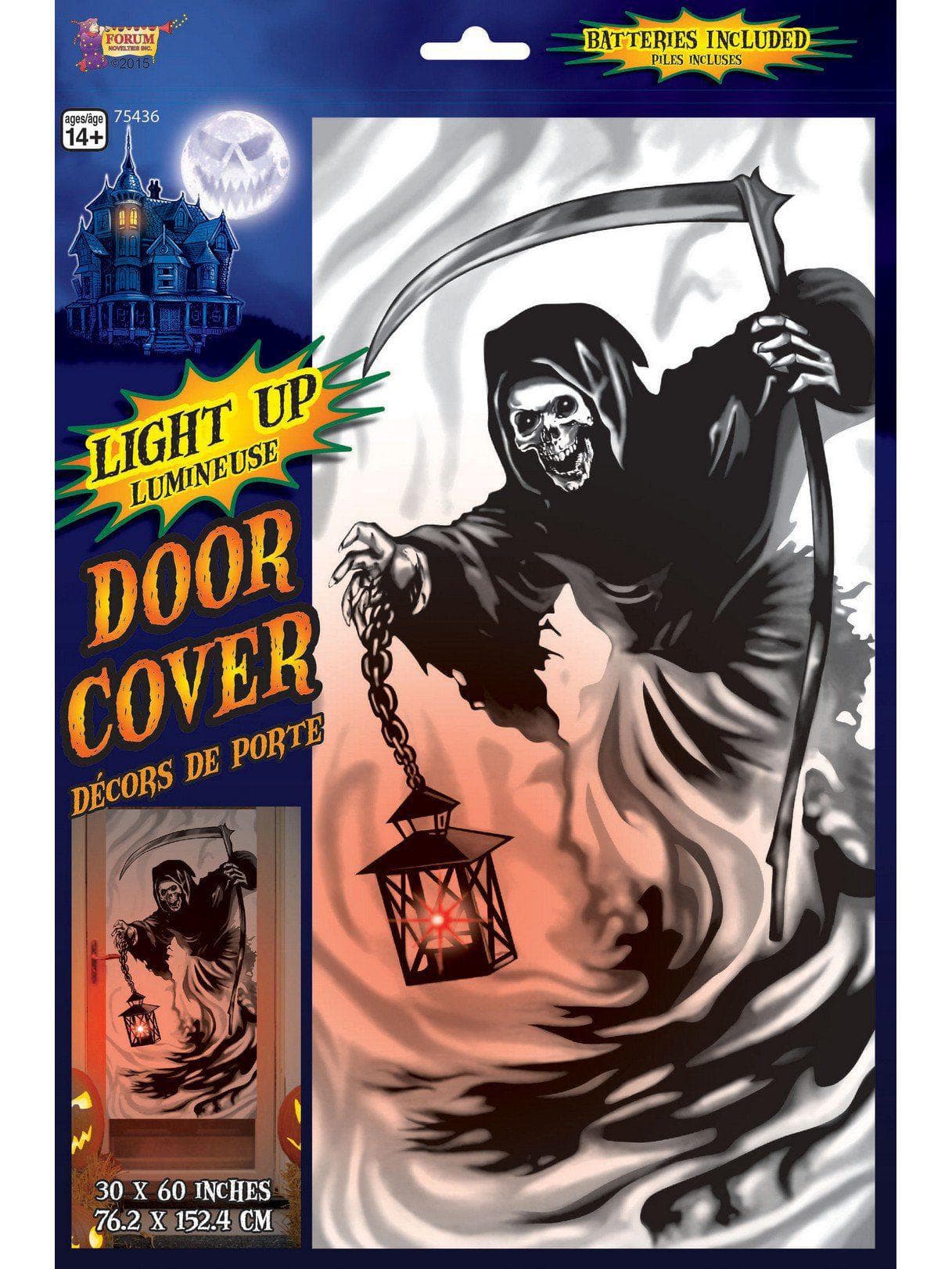 Creepy Reaper Light Up Door Cover Decoration