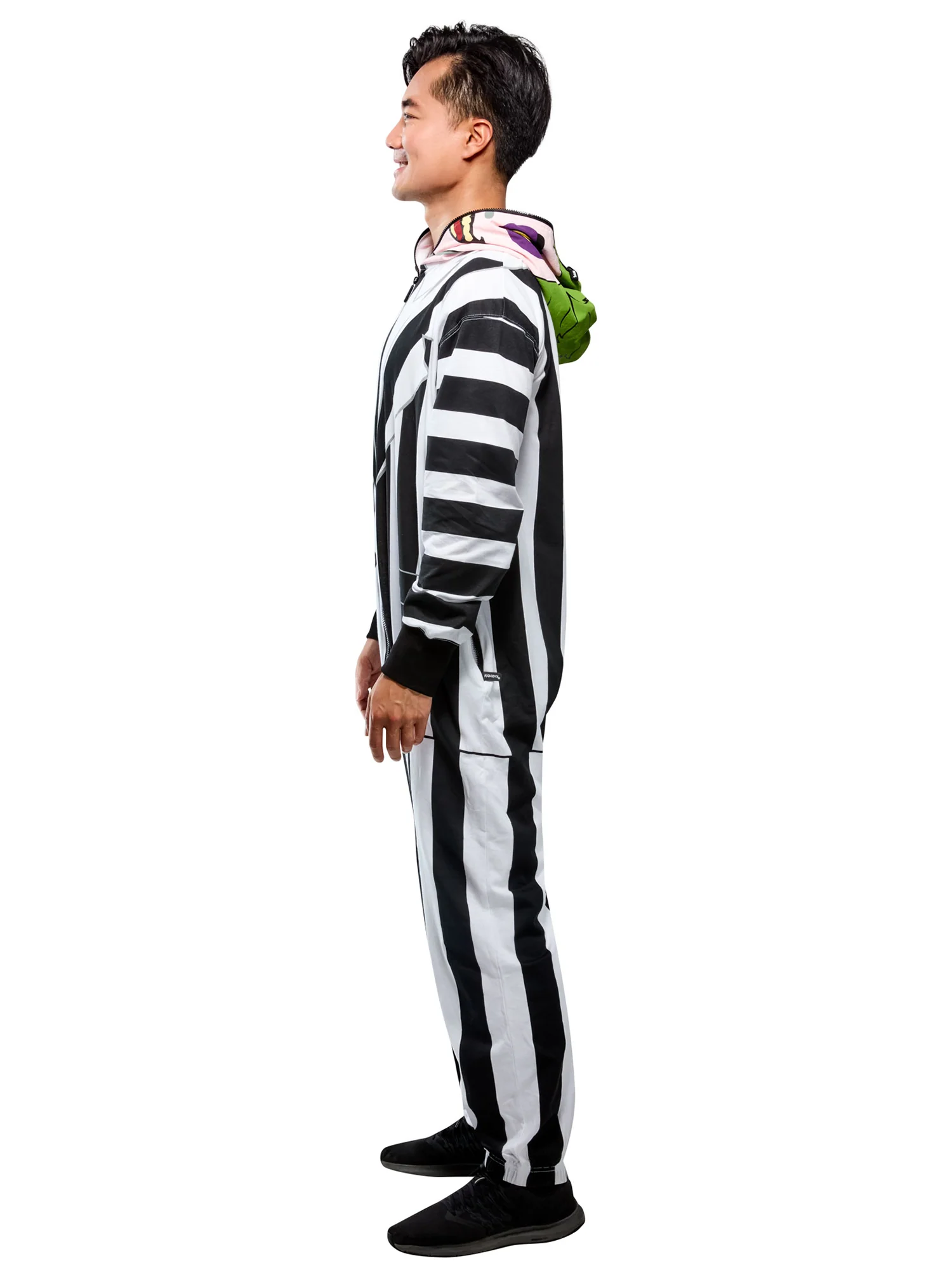 Men's Beetlejuice Zipsters Hooded Costume - Image 6