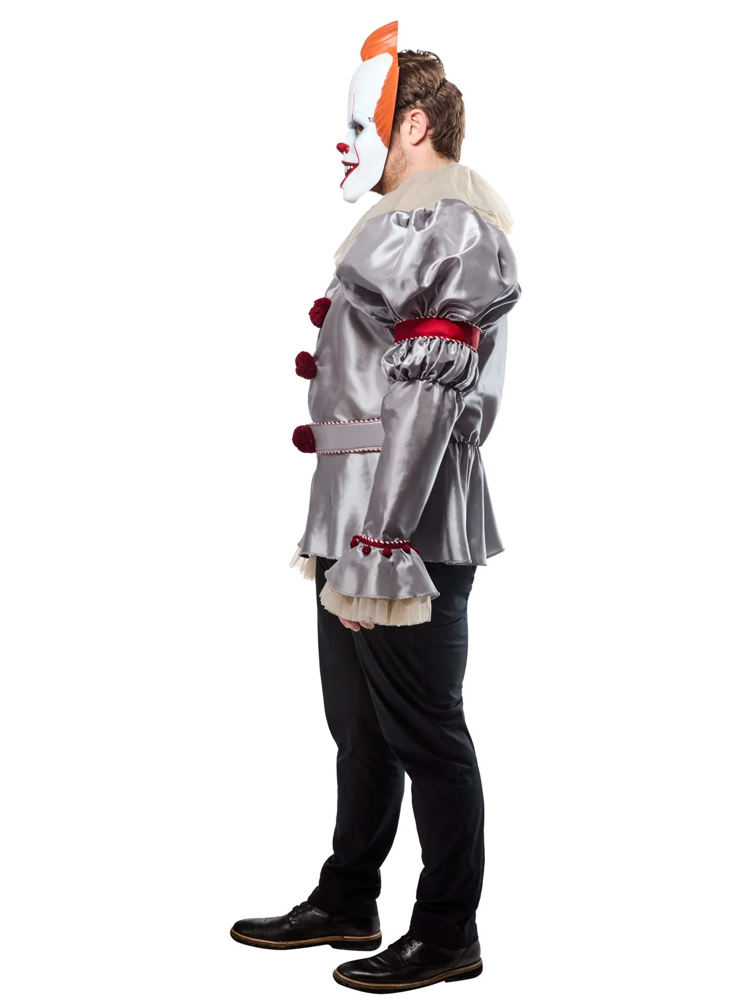 Men's Big and Tall It 2017 Pennywise Costume with Mask - Image 2