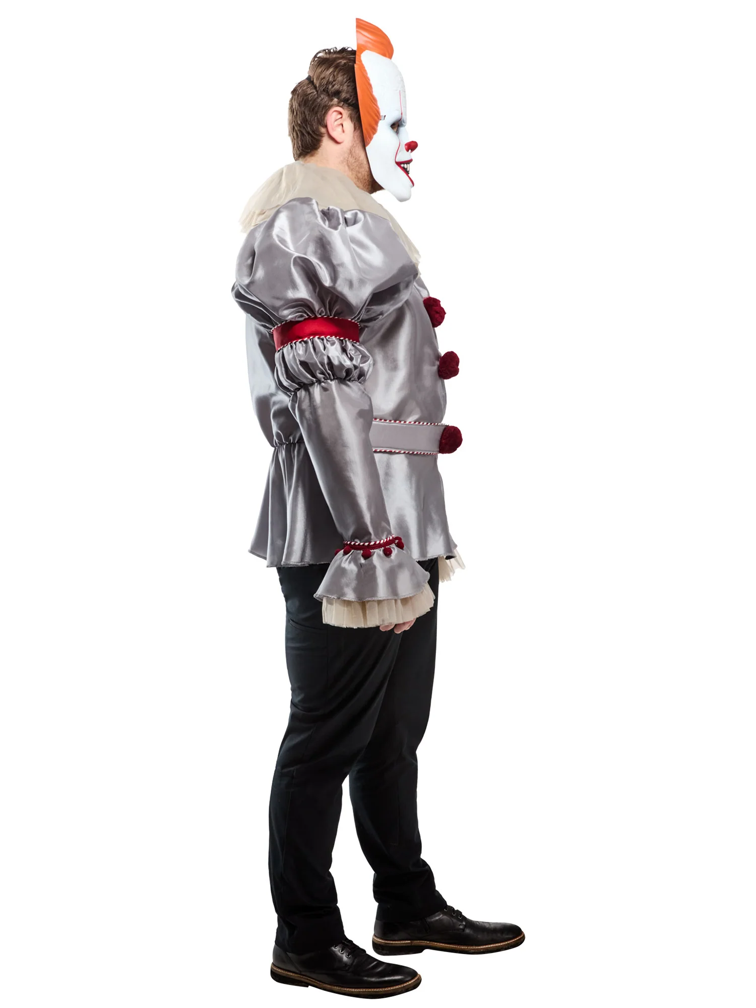 Men's Big and Tall It 2017 Pennywise Costume with Mask - Image 4