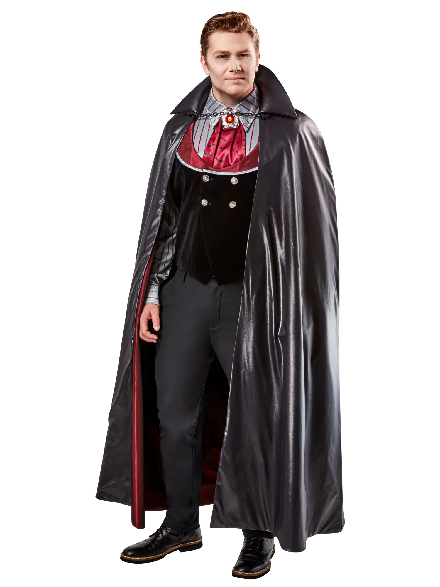 Men's Big and Tall Vintage Vampire Costume - Image 2