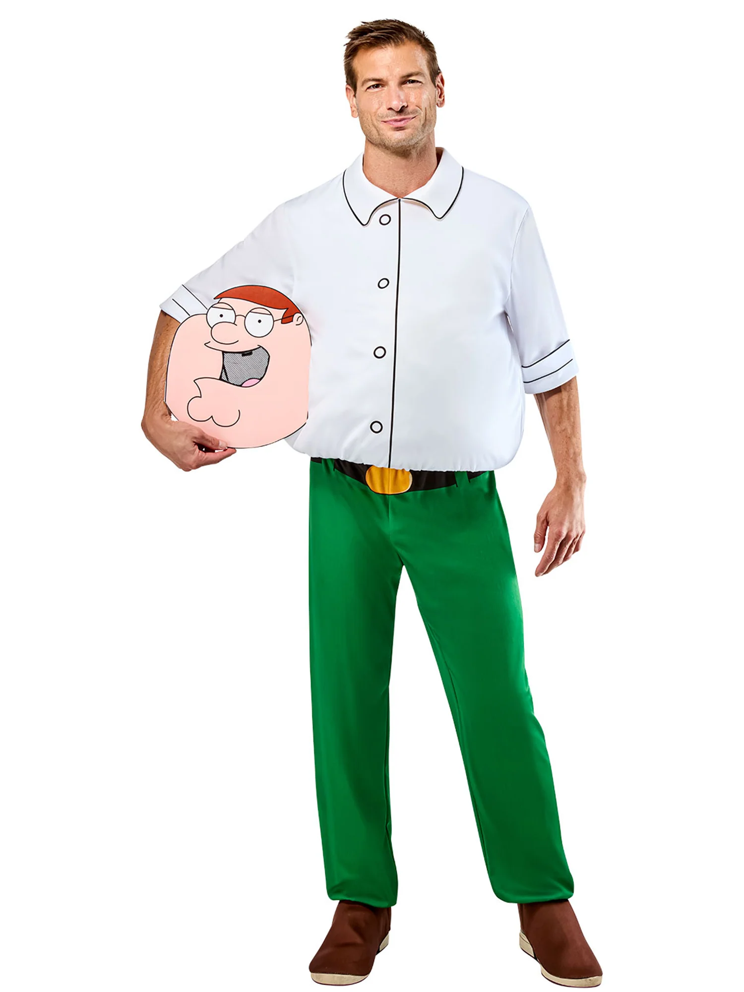 Men's Family Guy Peter Griffin Costume with Mask - Image 2