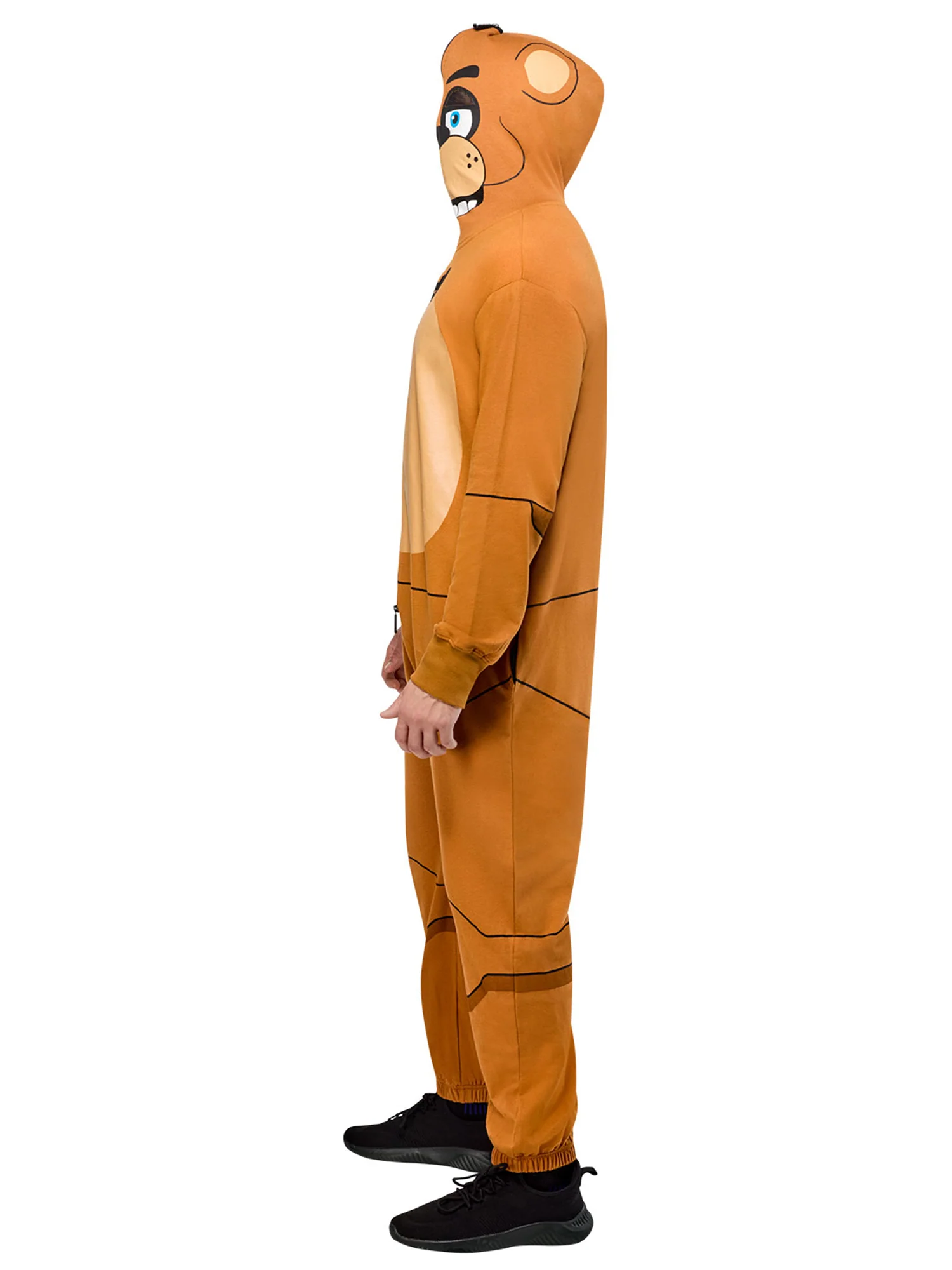 Adult Five Nights at Freddy's Freddy Fazbear Zipsters Hooded Costume - Image 7