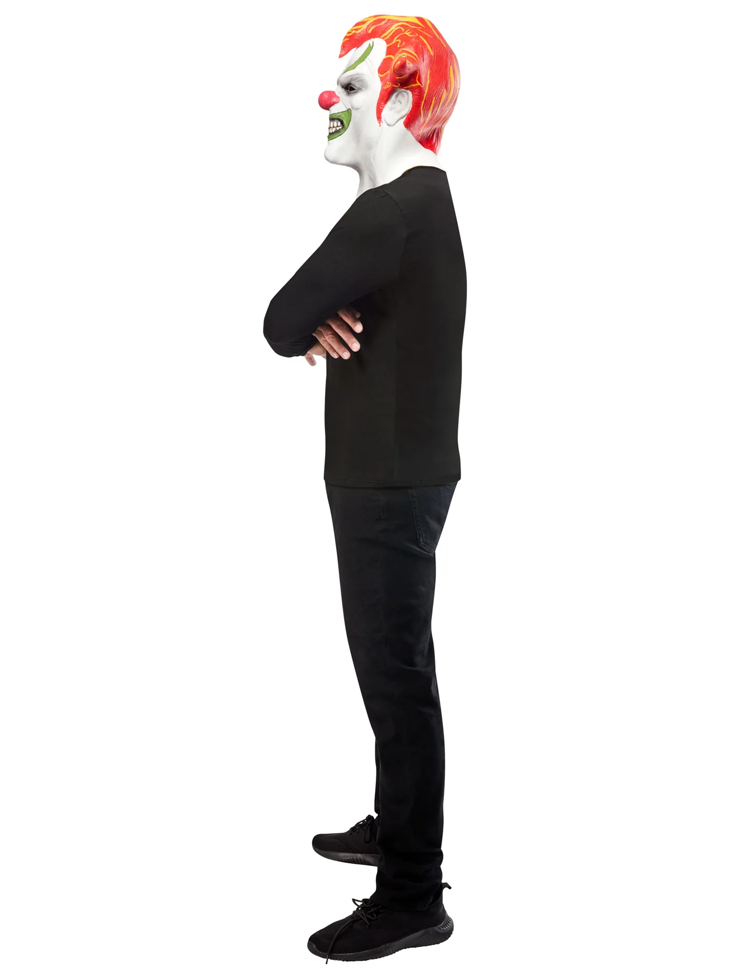 Men's Halloween Horror Nights Jack the Clown Overhead Latex Mask - Image 5