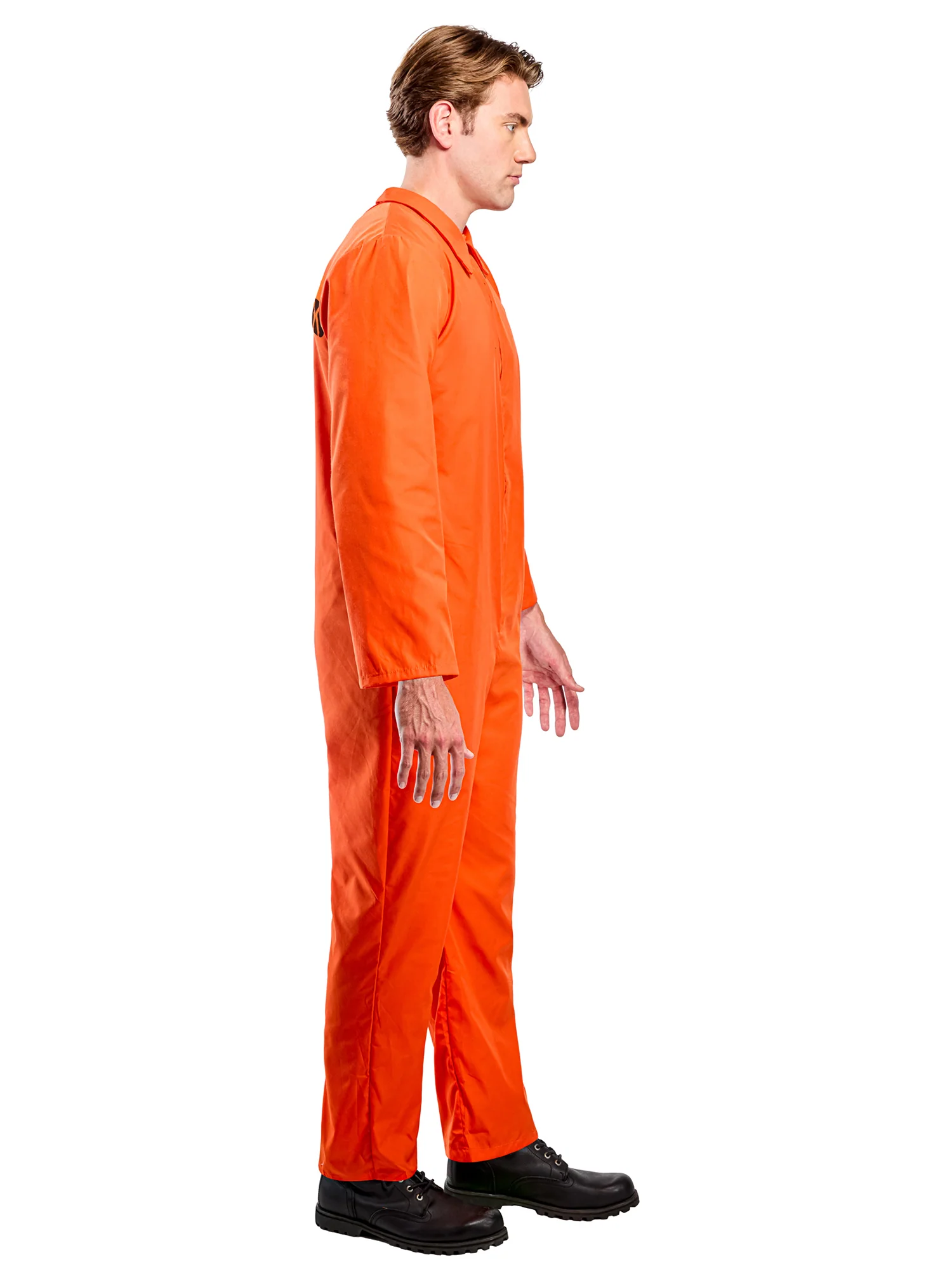 Men's Orange Prison Jumpsuit - Image 2