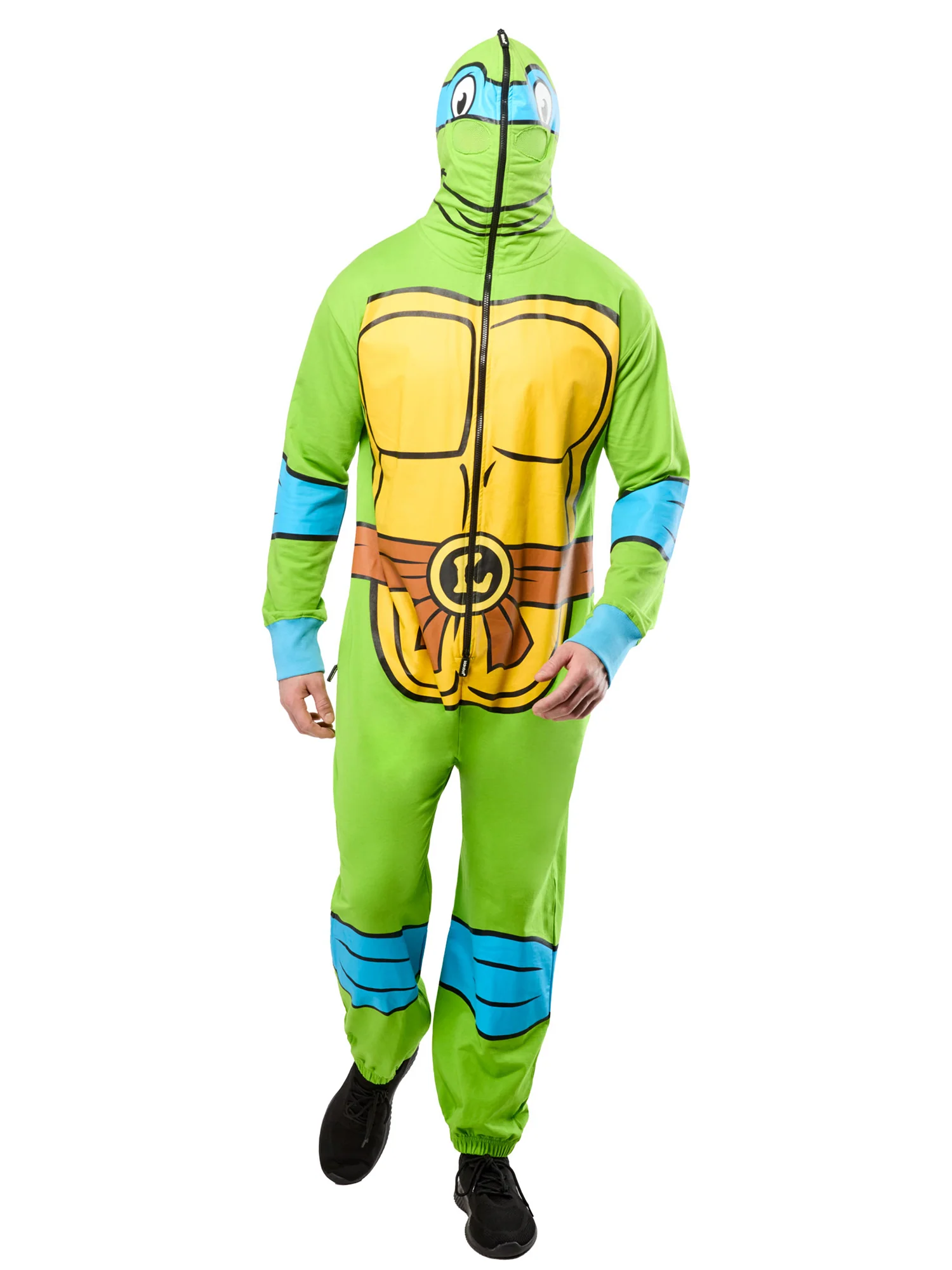 Men's Teenage Mutant Ninja Turtles Classic Leonardo Zipsters Hooded Costume