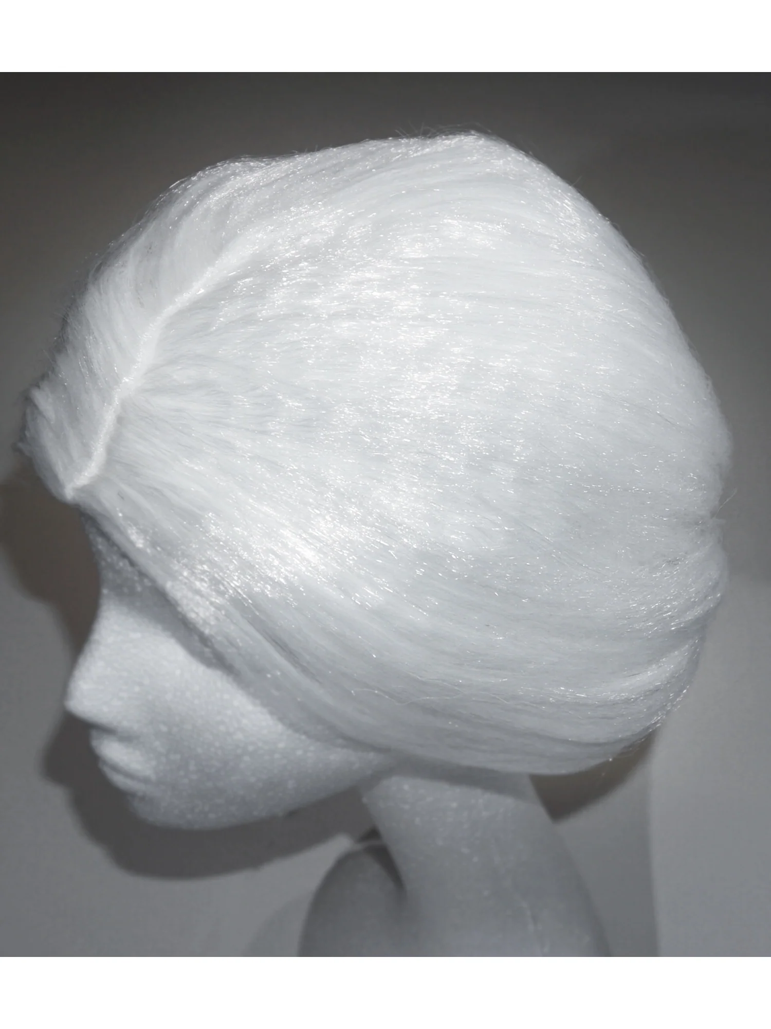 Women's White Miss Santa Wig - Image 3