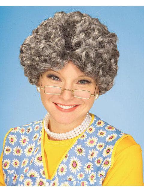 Women's Gray Curly Mom Wig