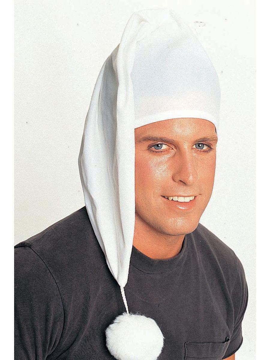 Adult White Old Time Night Stocking Cap