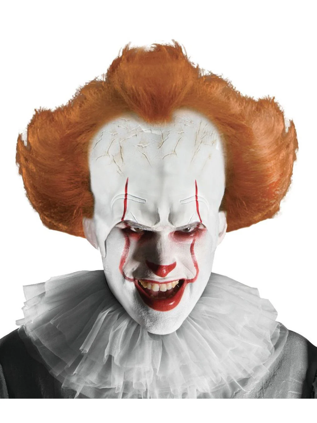 Men's It Pennywise Wig with Attached Headpiece- 2017 Movie
