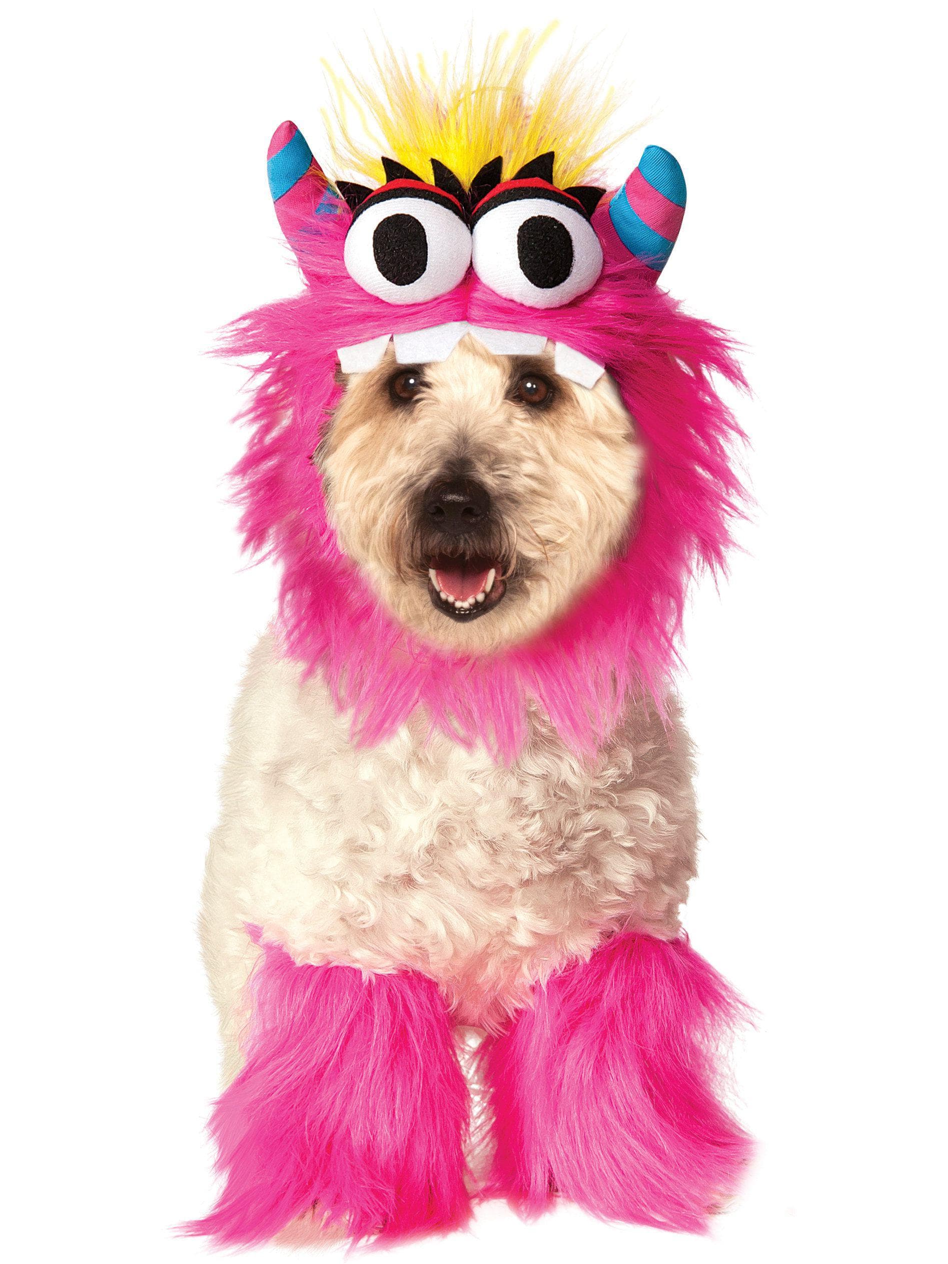 Pink Monster Pet Headpiece and Leg Fluffies
