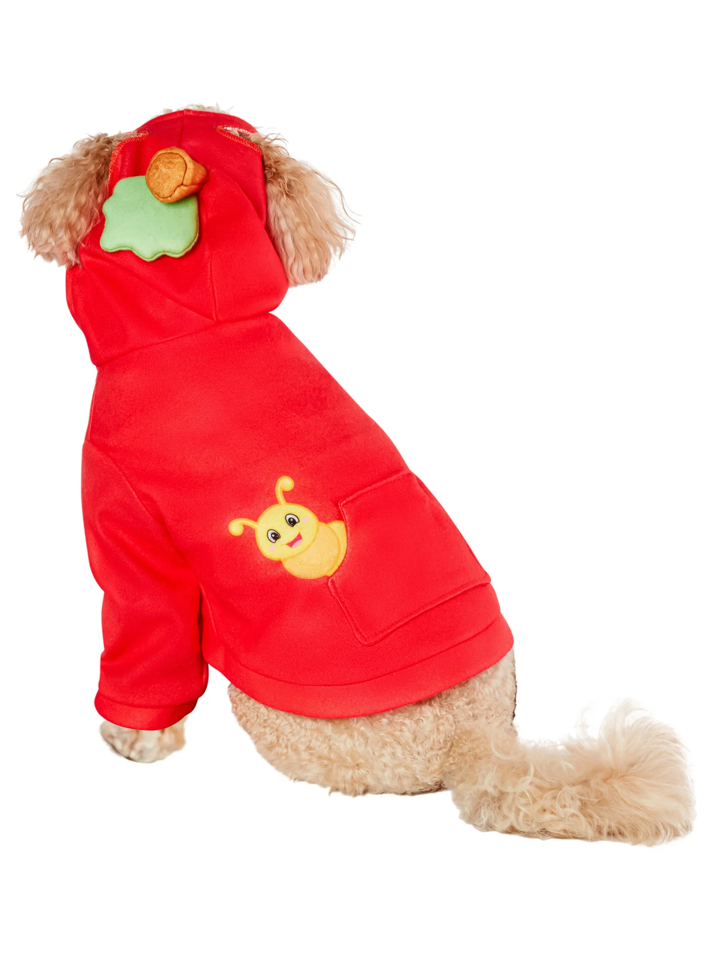 Red Delicious Apple Hoodie Pet Costume - Image 2