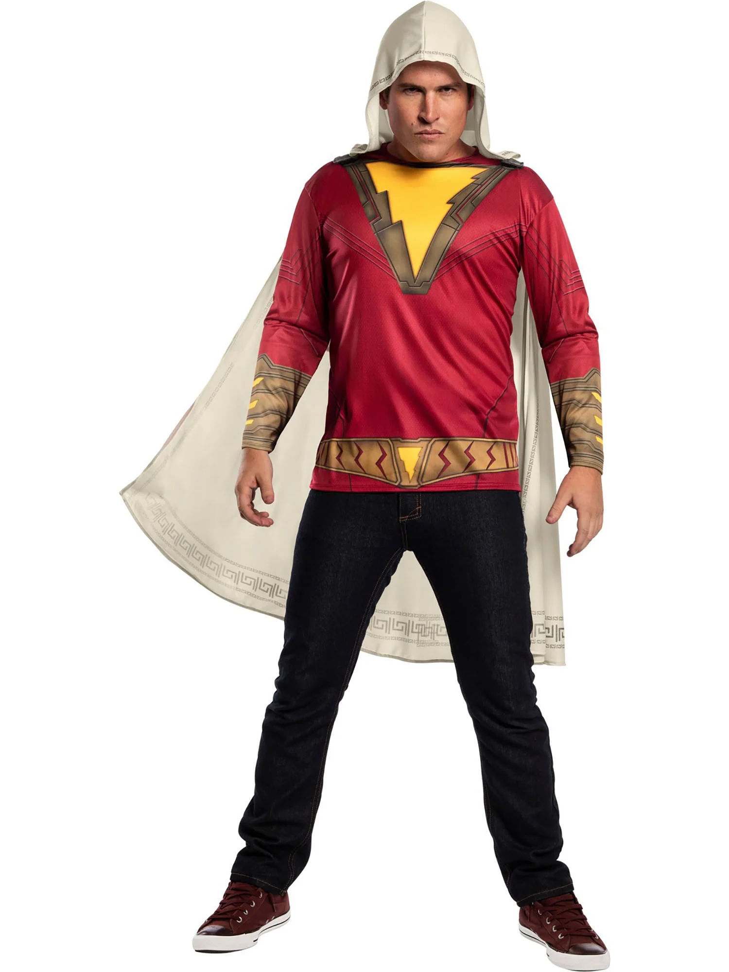 Men's DC Comics Shazam Costume Top and Cape Set