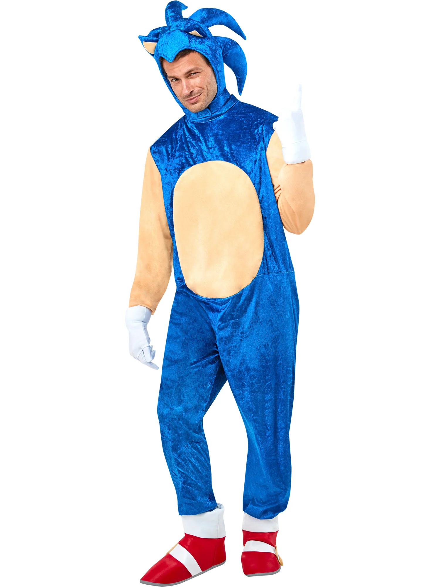 Men's Sonic the Hedgehog Plush Costume - Deluxe - Image 2