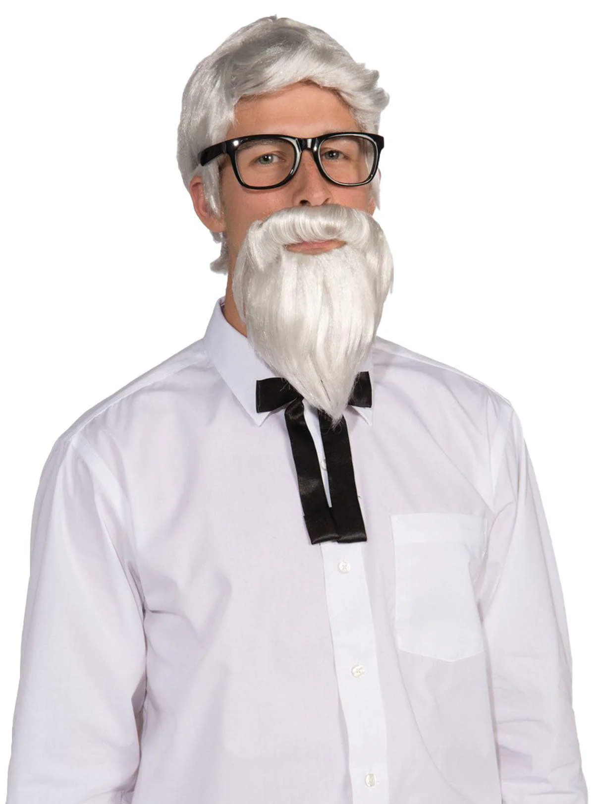 Adult White Southern Colonel Beard & Wig