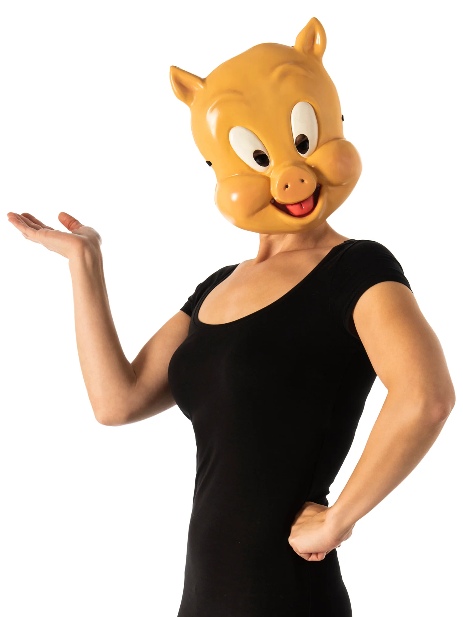 Adult Space Jam: A New Legacy Porky Pig Half Mask