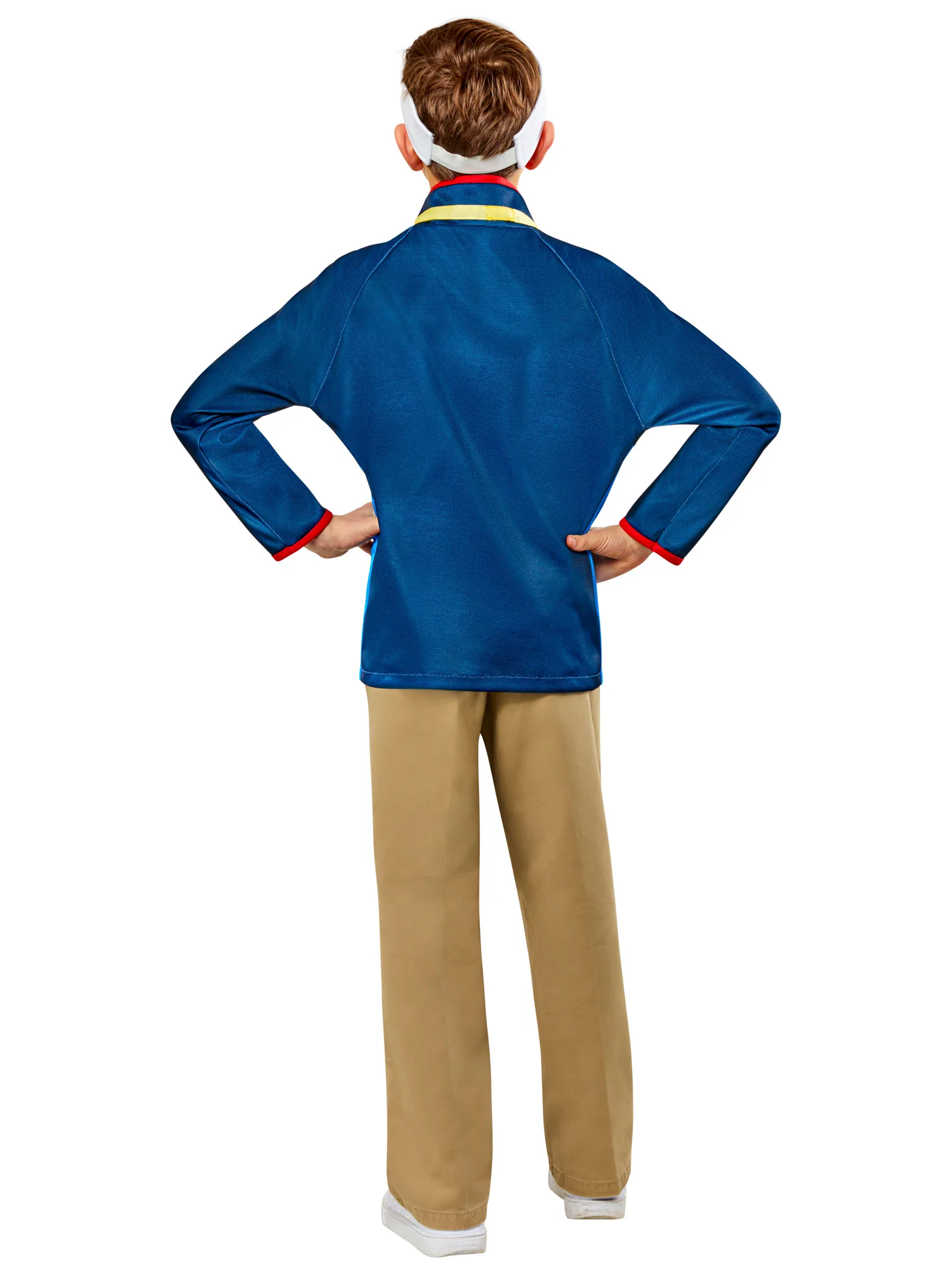 Boys' Ted Lasso Costume Top, Visor, Fake Moustache and Whistle Set - Image 3