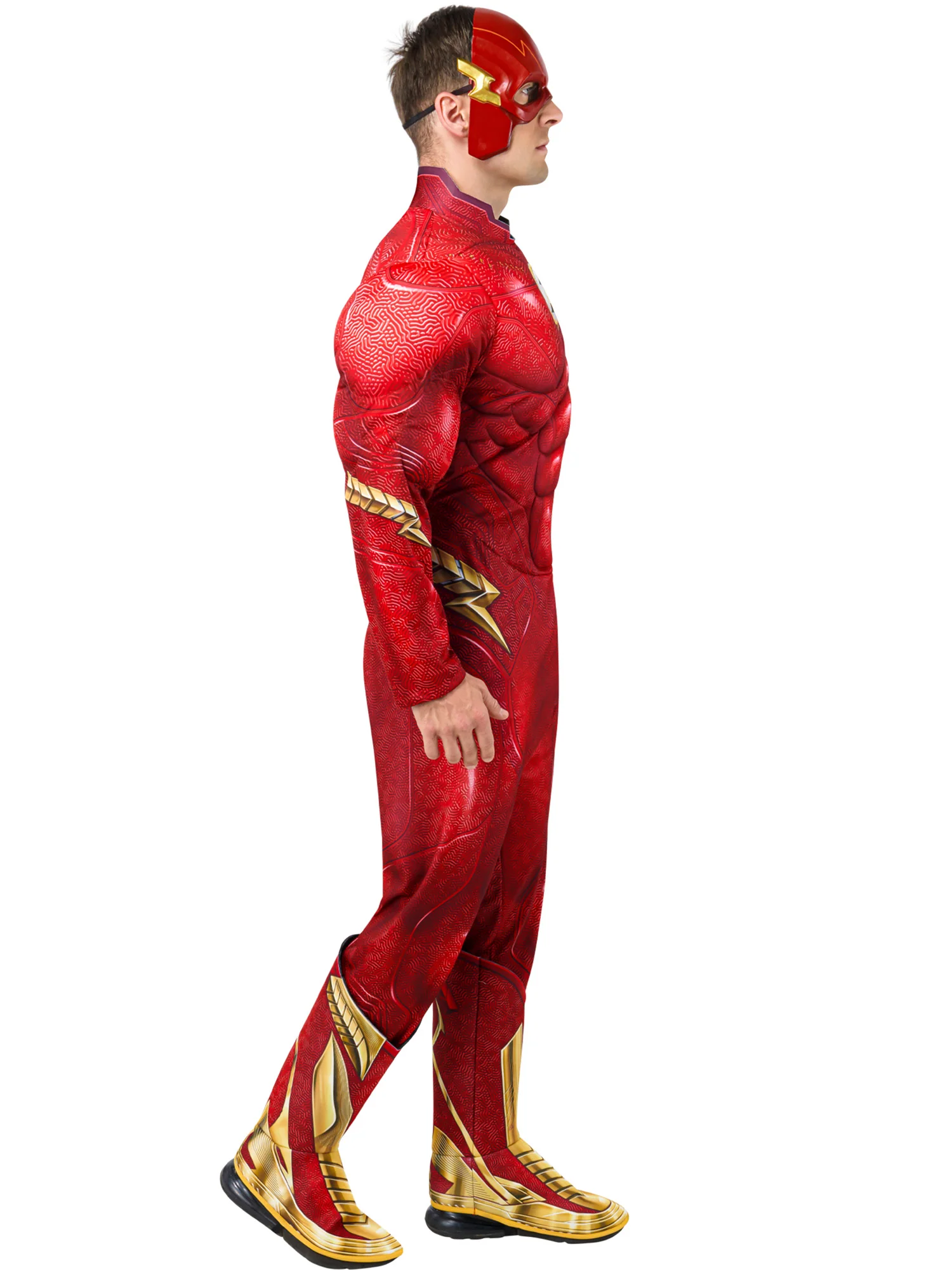Men's The Flash Movie Flash Muscle Chest Costume - Deluxe - Image 3