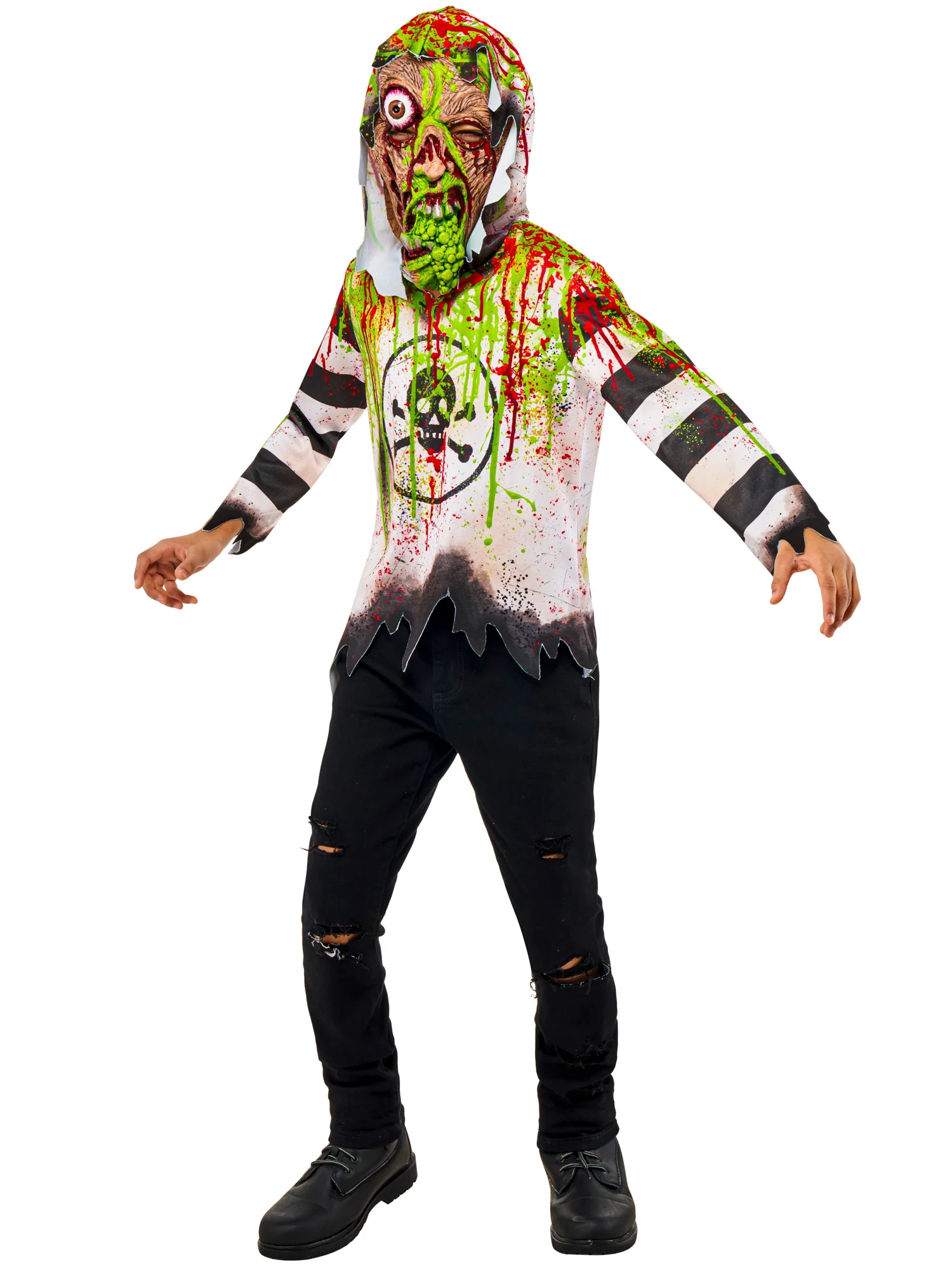 Boys' Toxic Waste Zombie Hooded Costume