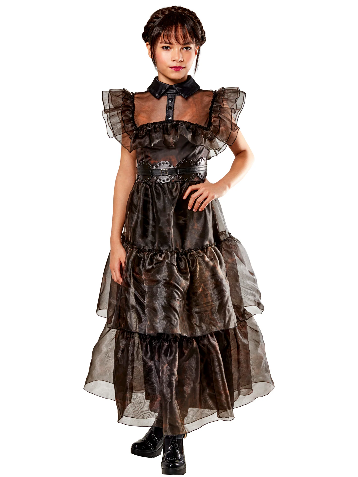 Girls' Wednesday Addams Rave'n Dance Costume