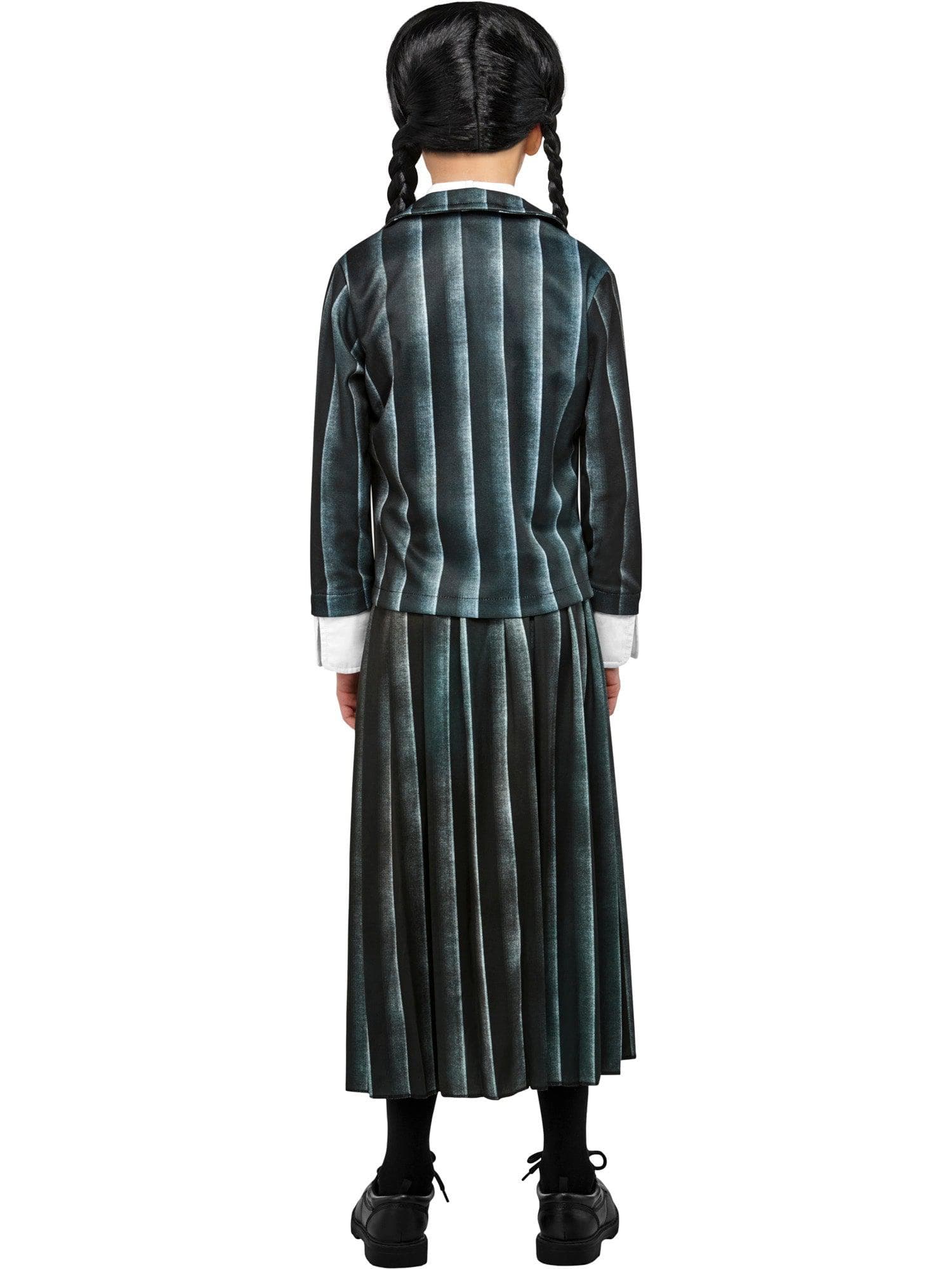 Girls' Wednesday Addams Nevermore Academy Black School Uniform Costume - Image 3