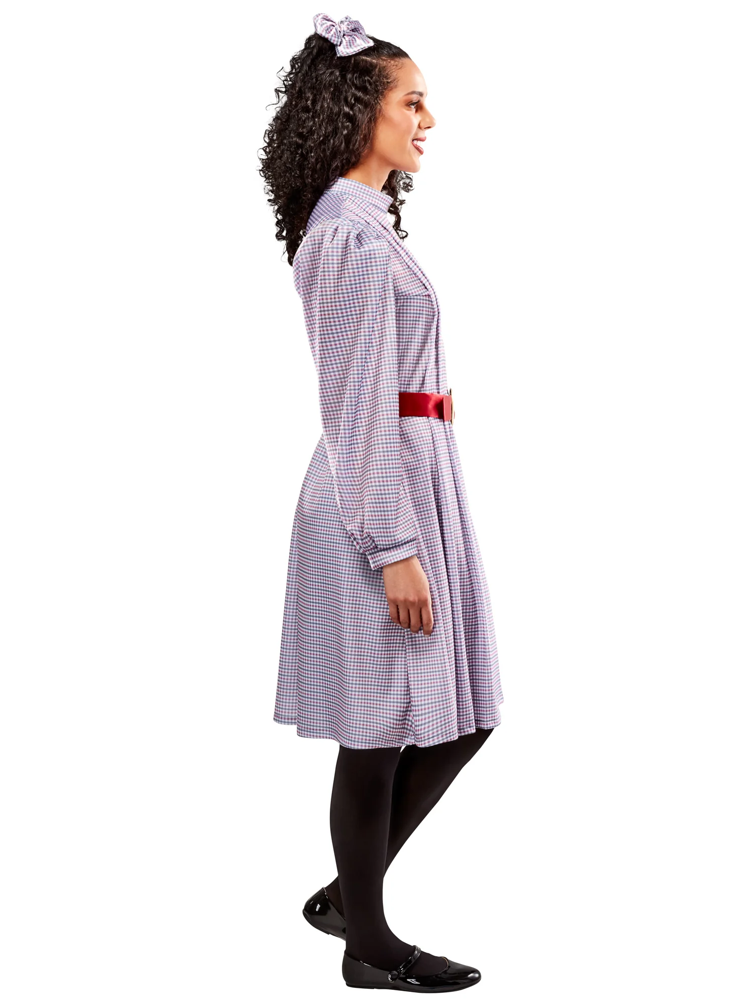 Women's American Girl Samantha Parkington Plaid Dress Costume Set - Image 4