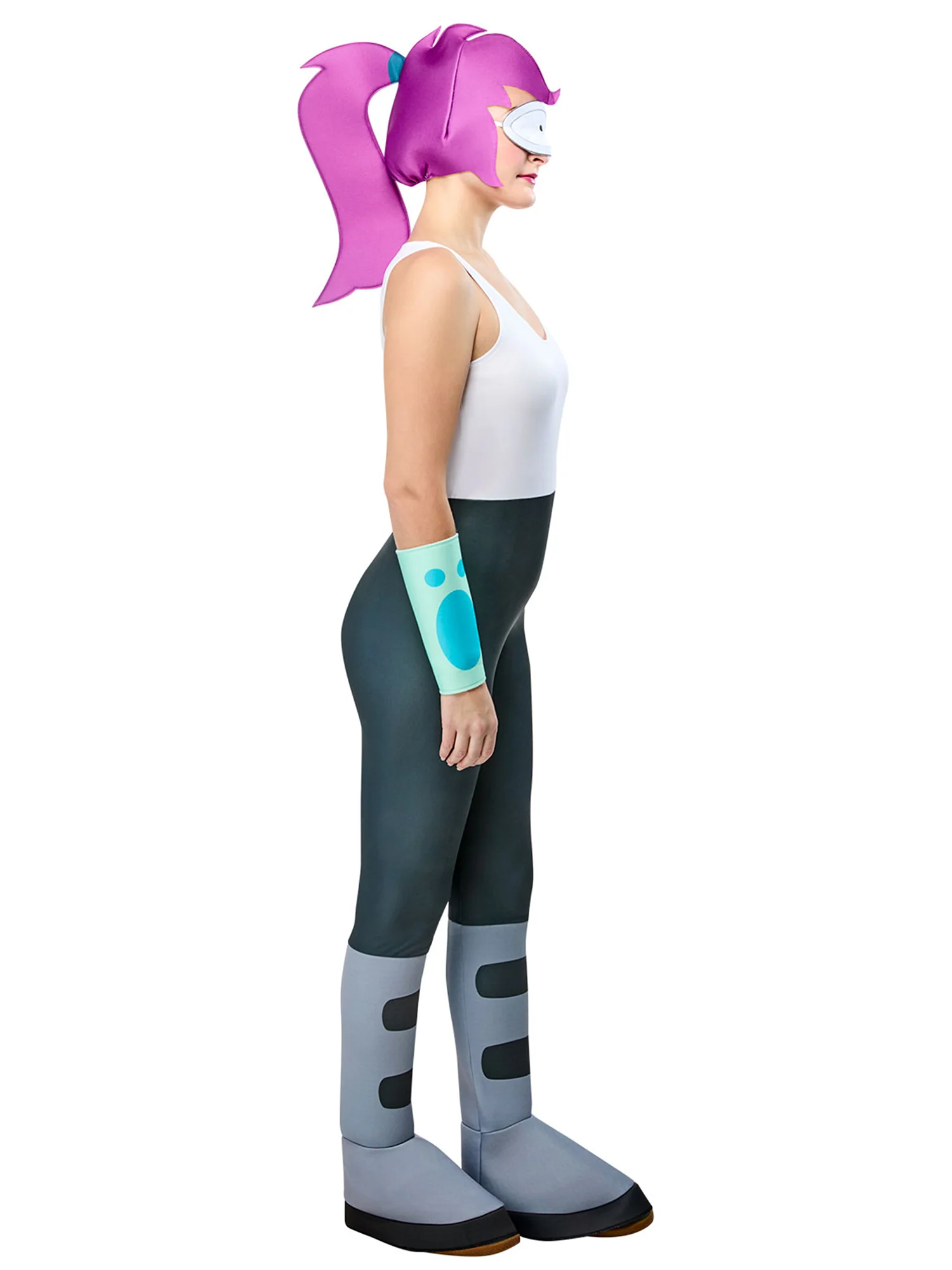 Women's Futurama Leela Costume with Wig - Image 3